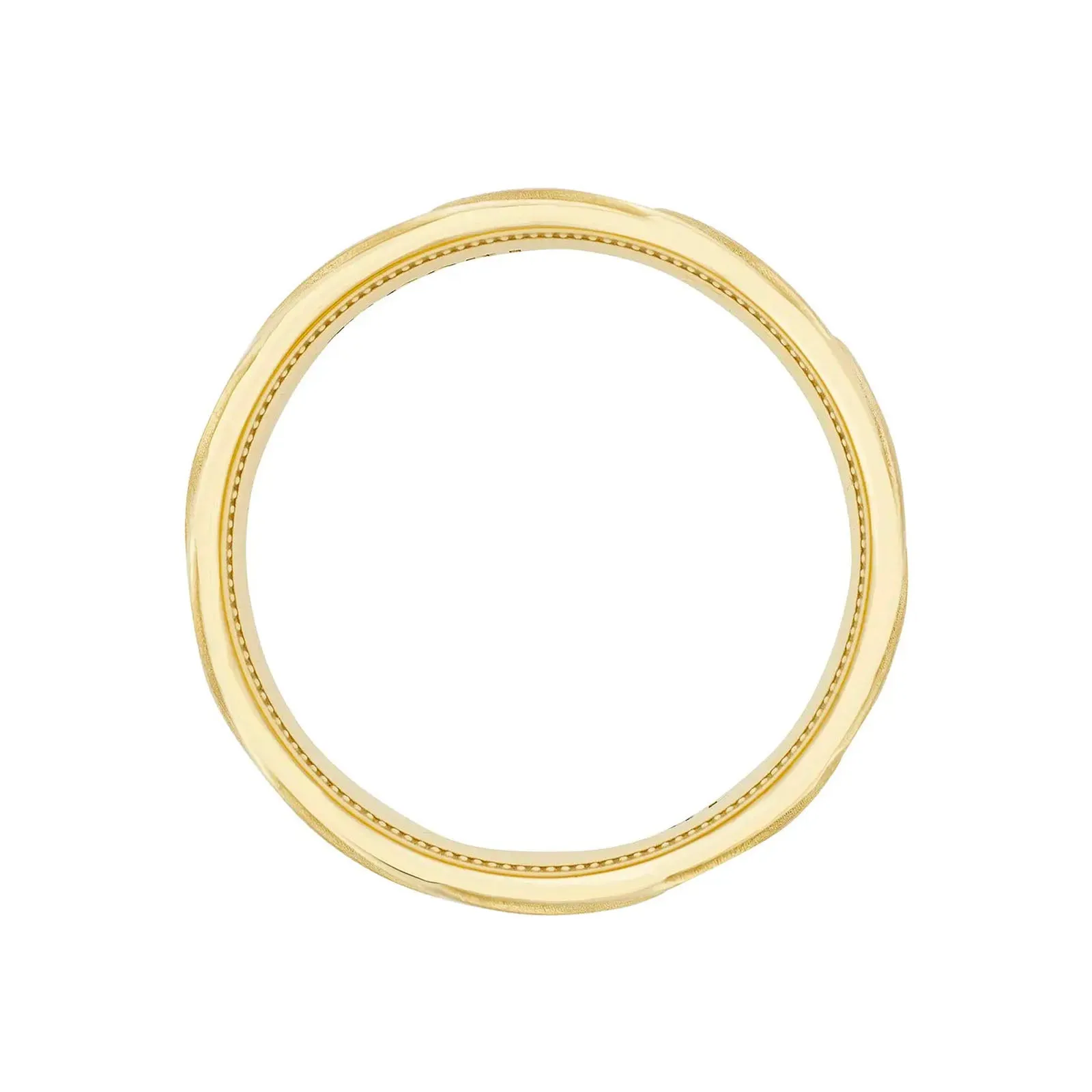 Geometric Crescent Satin Finish Band
