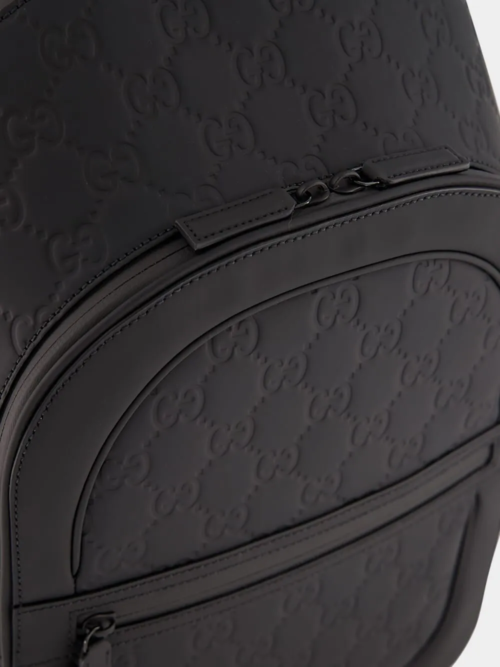 GG Rubber-Effect Leather Backpack