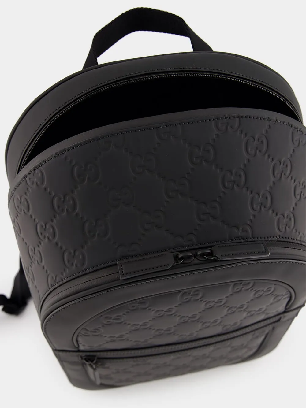 GG Rubber-Effect Leather Backpack