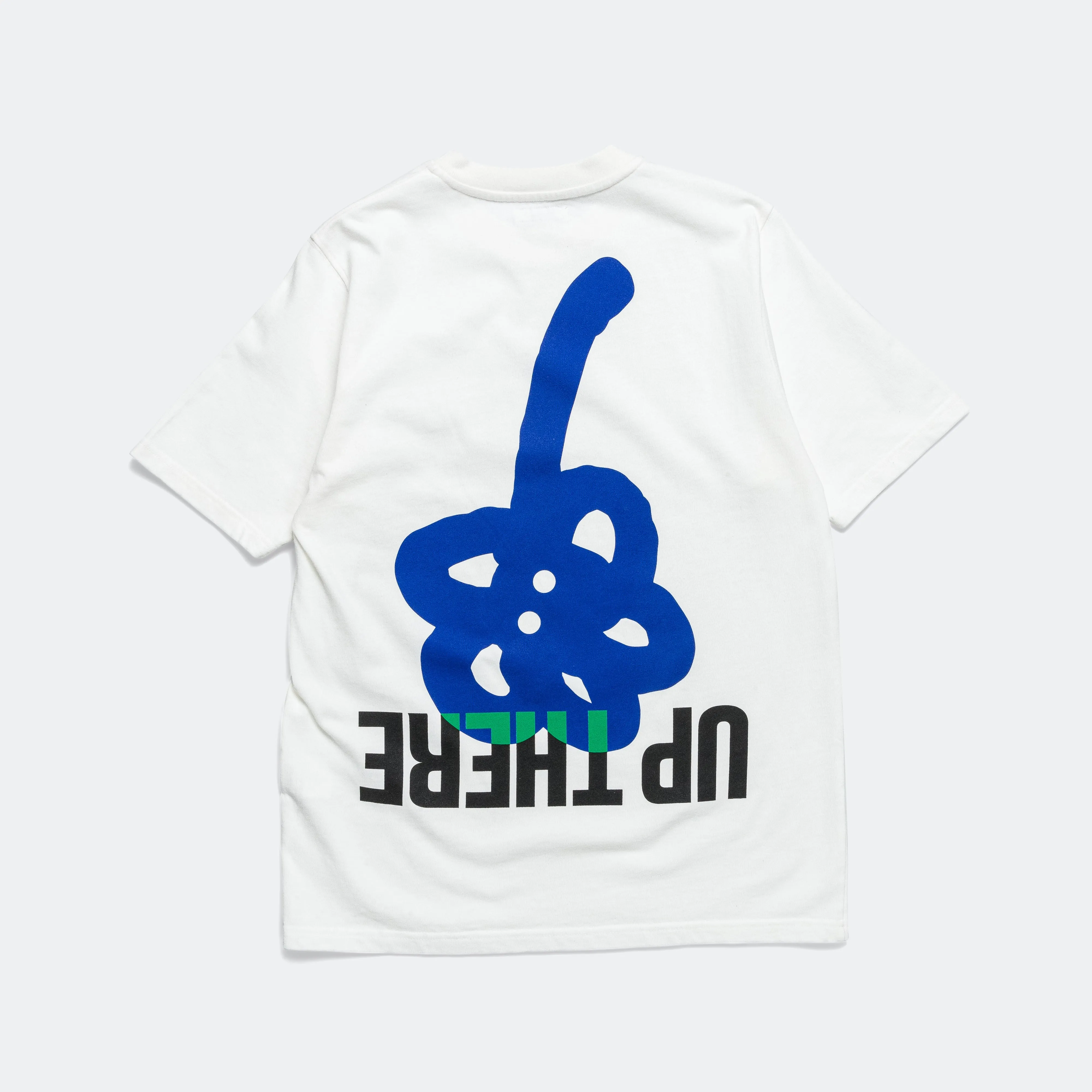 Ghosty Tee x UP THERE - White