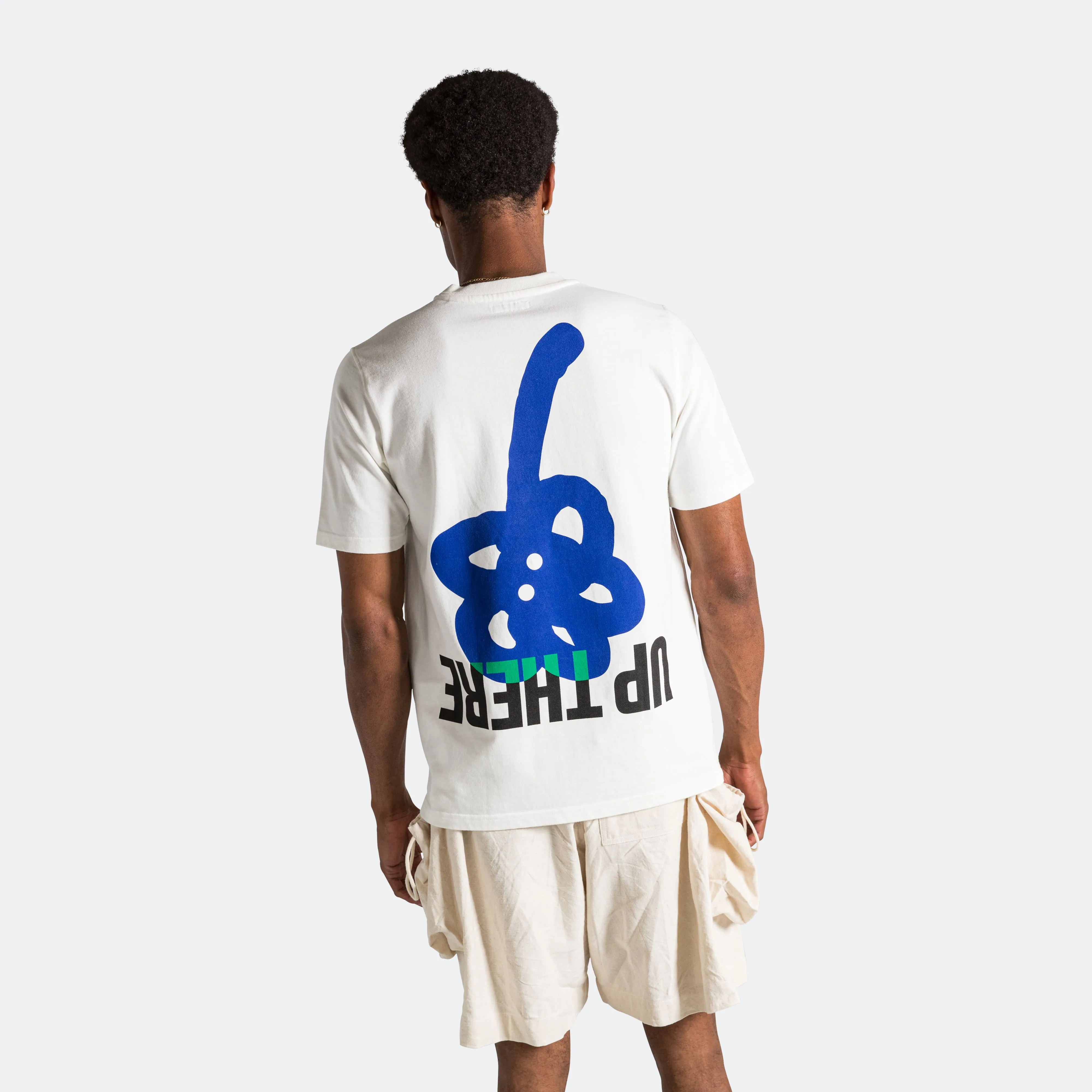 Ghosty Tee x UP THERE - White