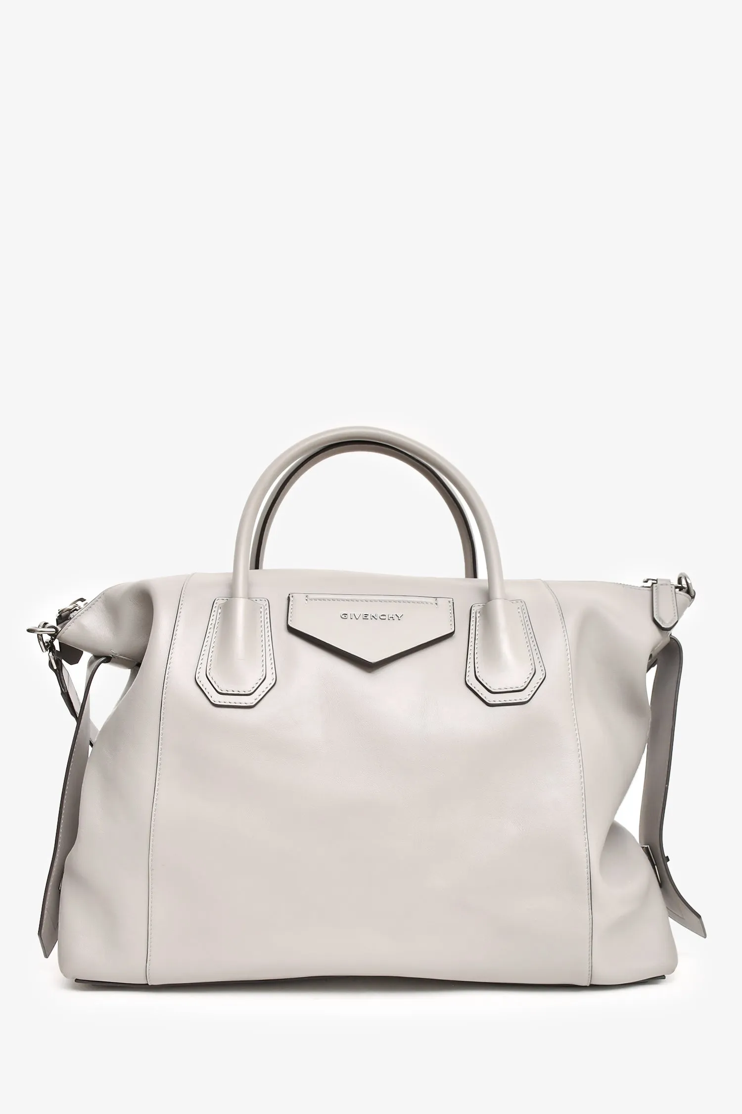 Givenchy Grey Leather Large Soft Antigona Tote with Strap handbags bulk sale