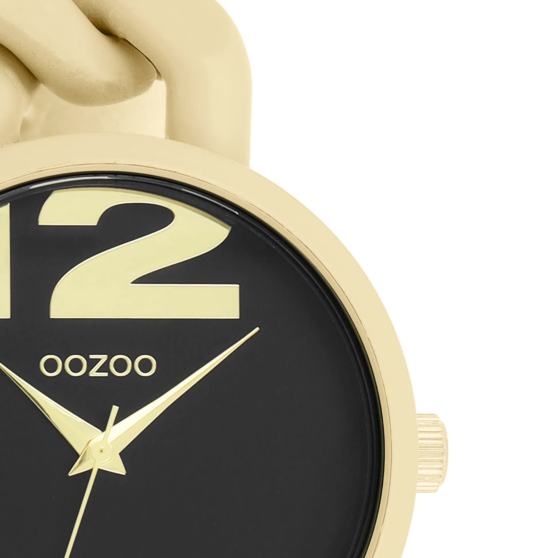 Gold coloured OOZOO watch with chunky chain bracelet - C11266