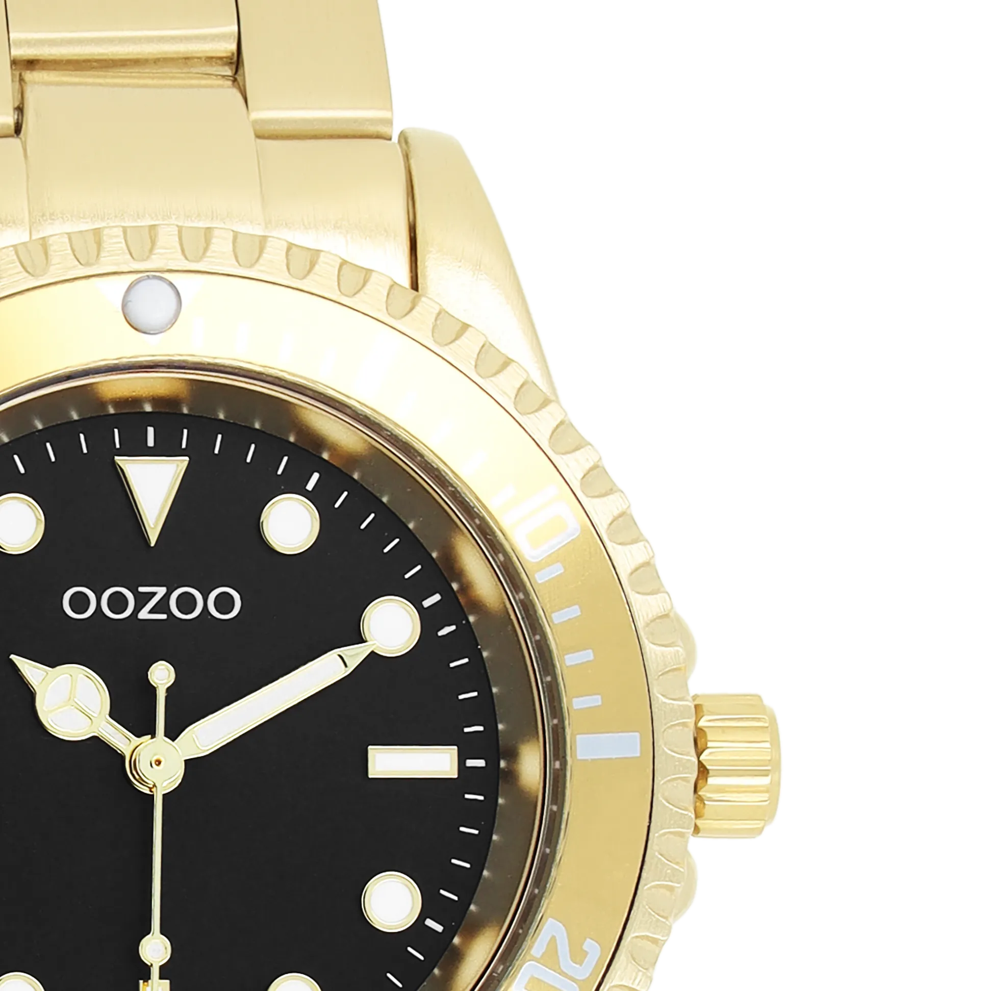 Gold coloured OOZOO watch with stainless steel bracelet - C11148