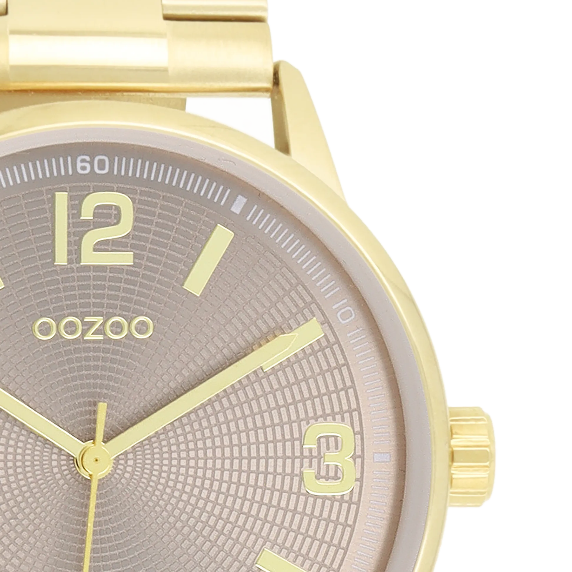 Gold coloured OOZOO watch with stainless steel bracelet - C11504
