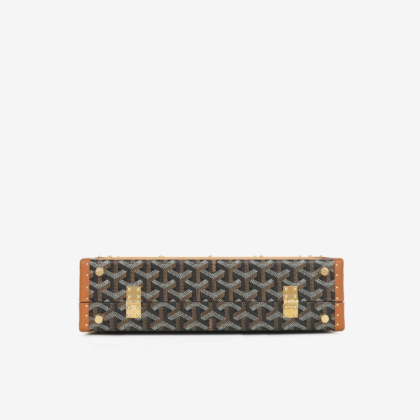 Goyard Goyard - Palace MM Trunk - Black/Tan Goyardine GHW - Pre-Loved
