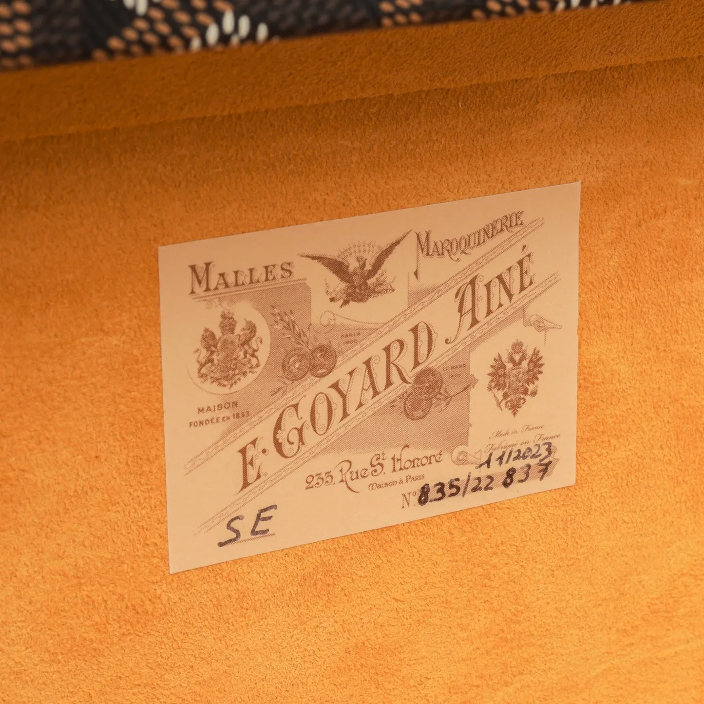 Goyard Goyard - Palace MM Trunk - Black/Tan Goyardine GHW - Pre-Loved