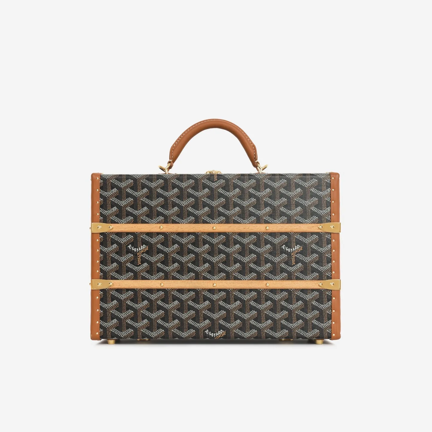 Goyard Goyard - Palace MM Trunk - Black/Tan Goyardine GHW - Pre-Loved handbags bulk sale