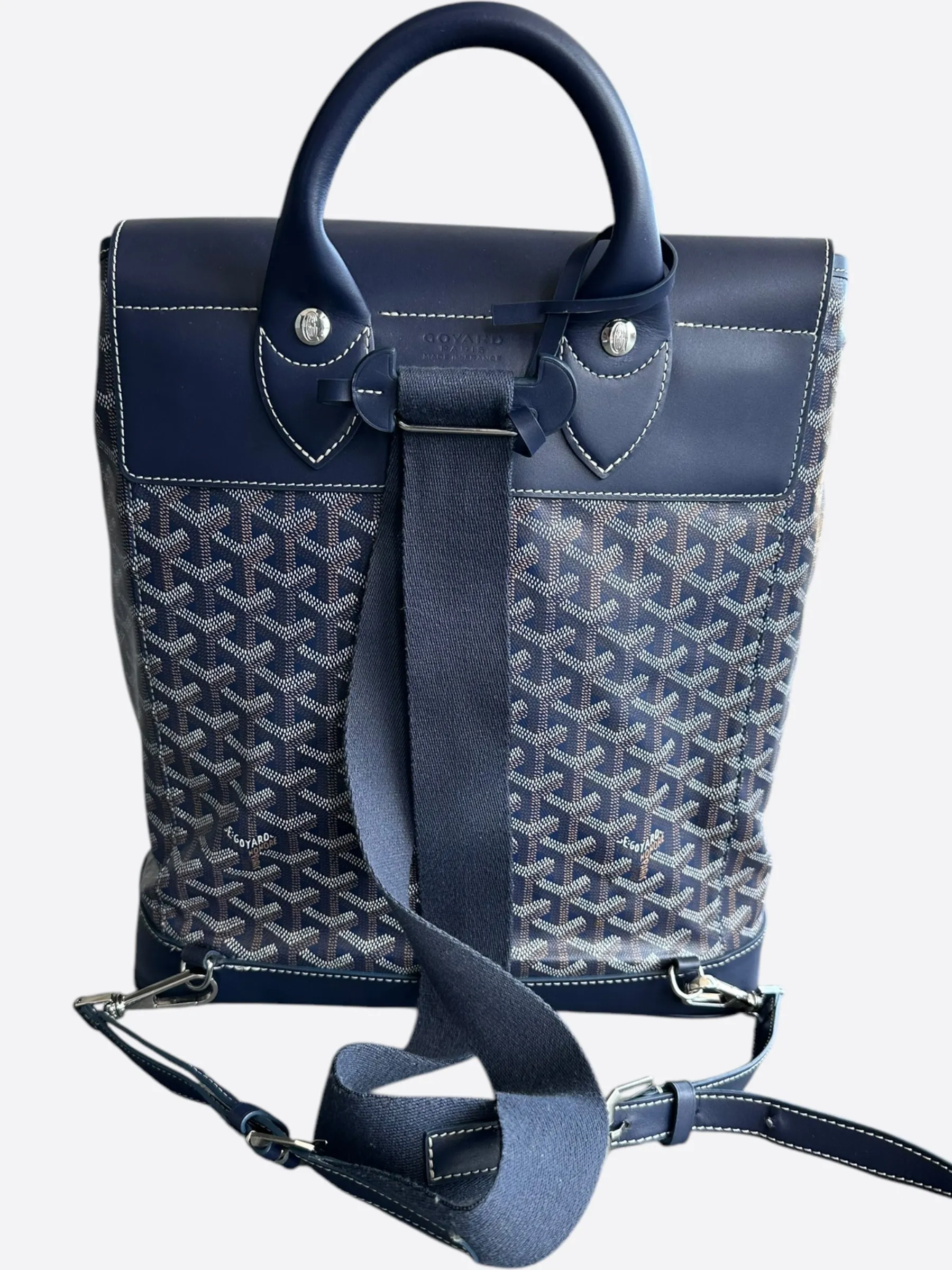 Goyard Navy Alpin Backpack