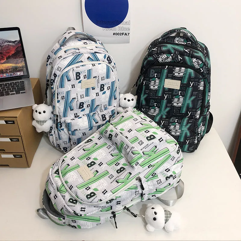 Graffiti casual backpack student backpack 