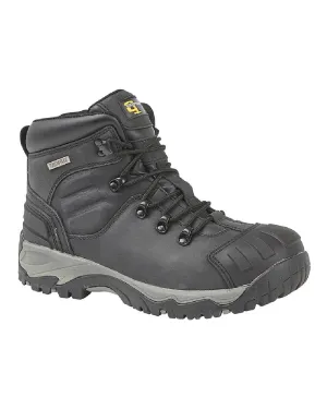 Bottes de sécurité de type randonneur en cuir de buffle pleine fleur pour hommes Grafters - Chaussures Grafters