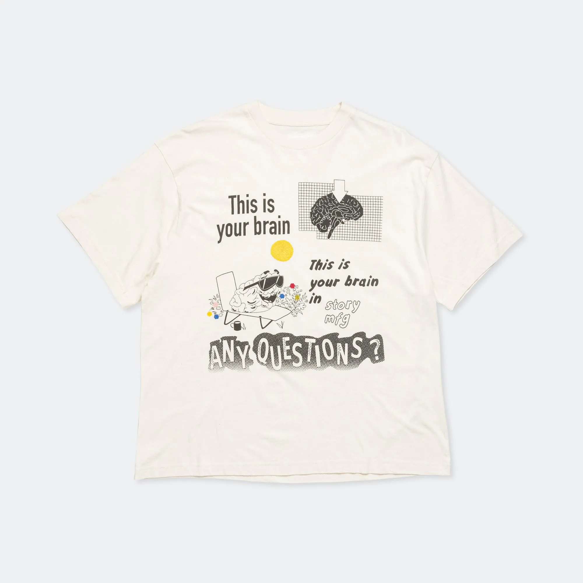 Grateful 'Wish You Were Here' Tee - Ecru