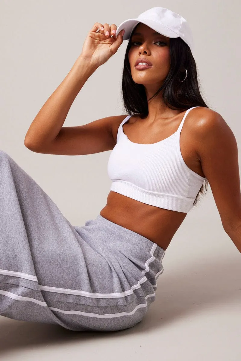 Grey Midi Skirt Side Stripe,skirt,denim skirt,mini skirt,maxi skirt,jean skirt,skort,tennis skirt,pleated skirt,pencil skirt,bubble skirt,plisse skirt,fitted skirt,midi skirt,short skirt,short mini skirt,leather skirt,a line skirt