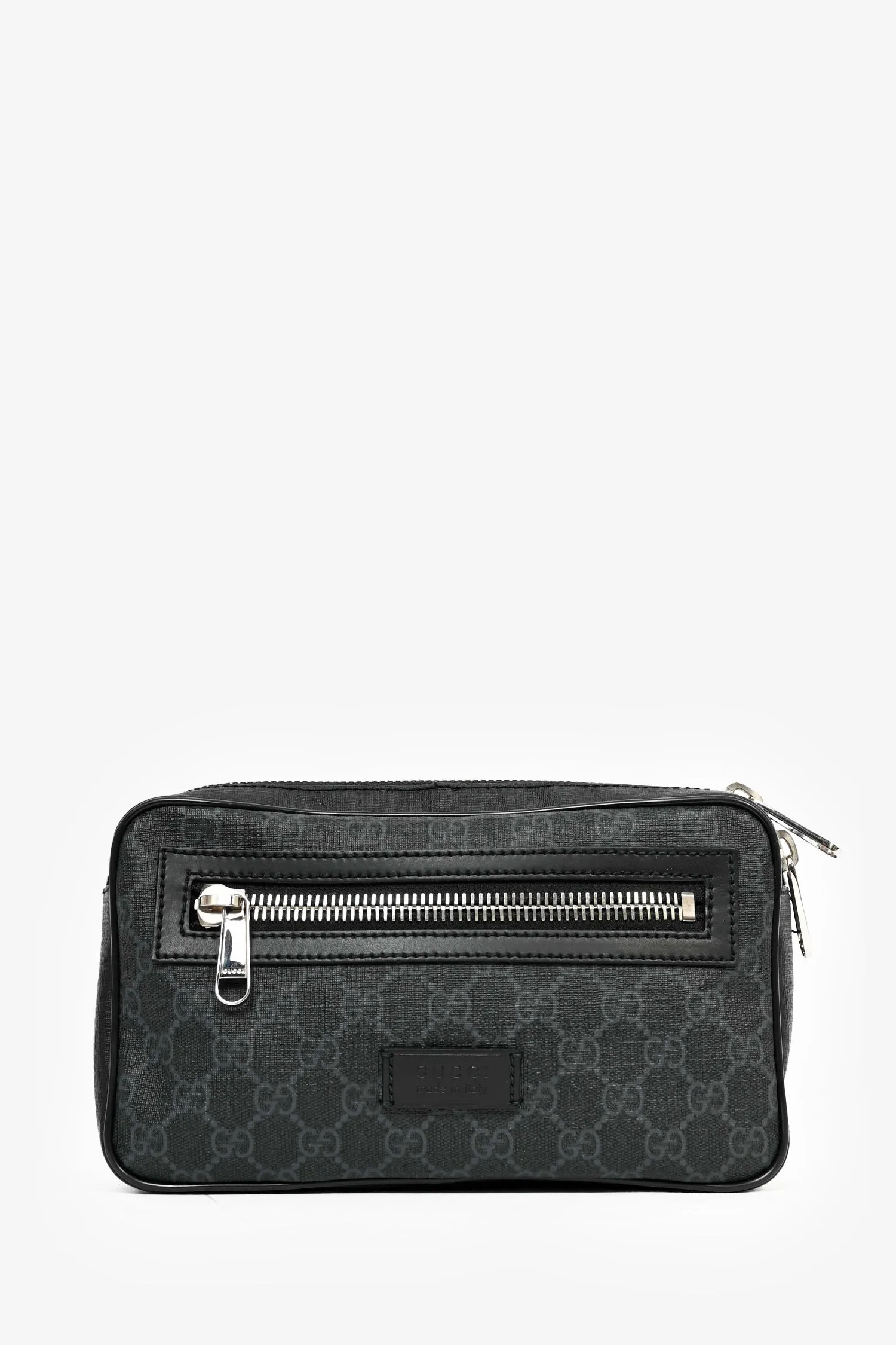 Gucci Black Canvas GG Supreme Belt Bag handbags bulk sale