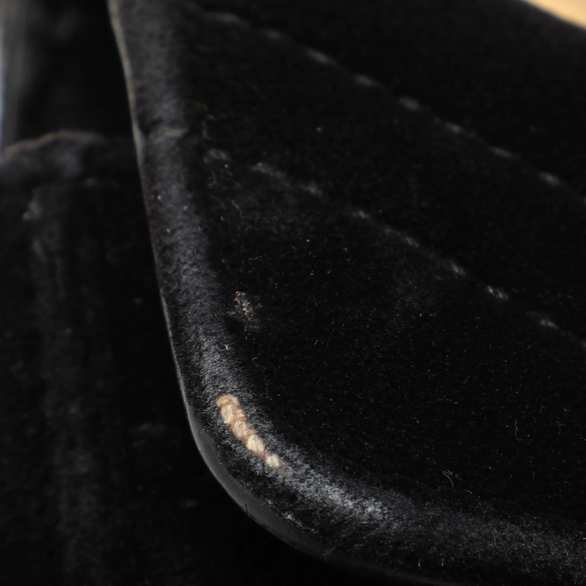 Gucci Black Matelass&eacute; Velvet Mini Gg Marmont Shoulder Bag