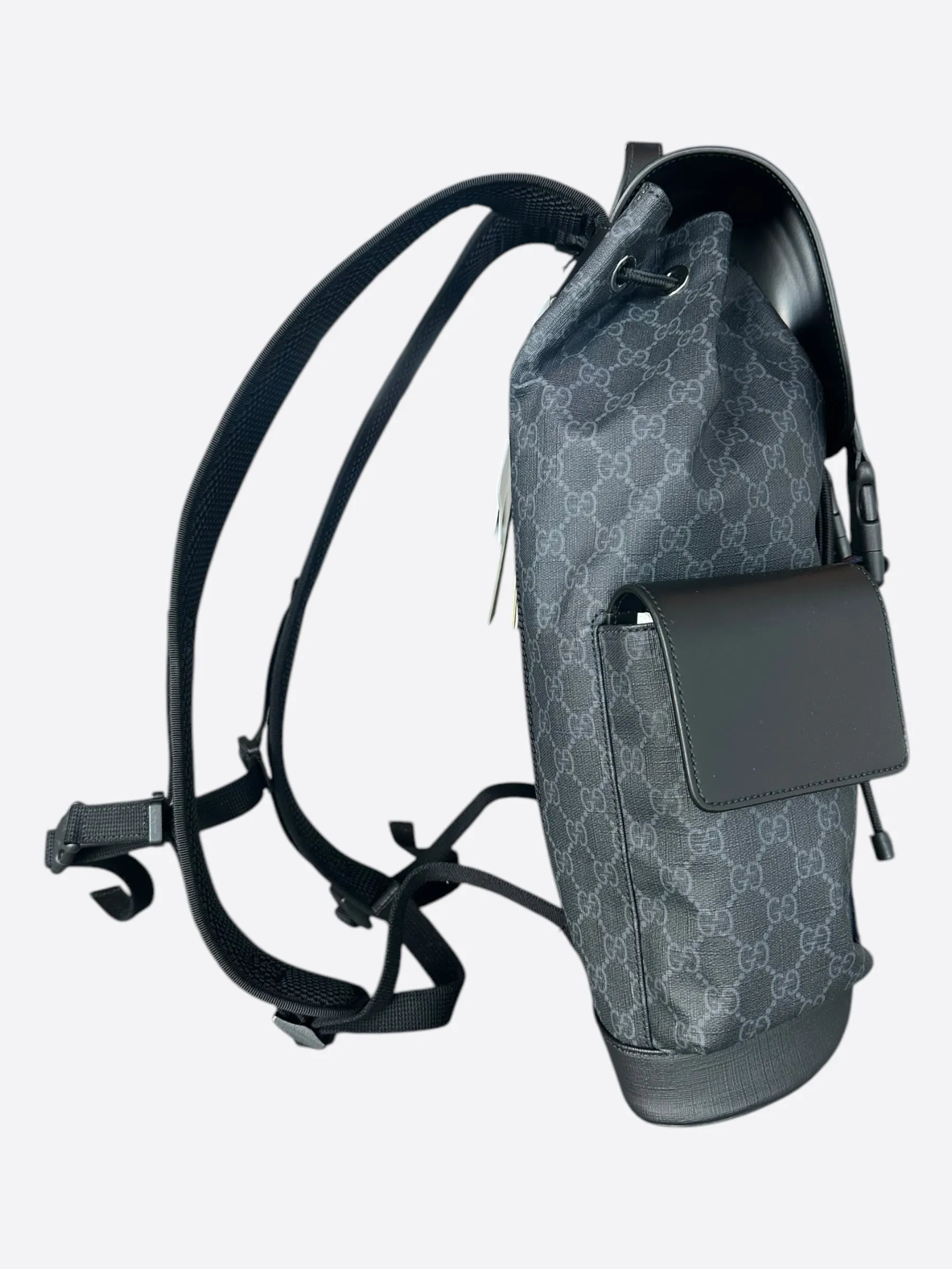 Gucci Black Supreme GG Monogram Backpack