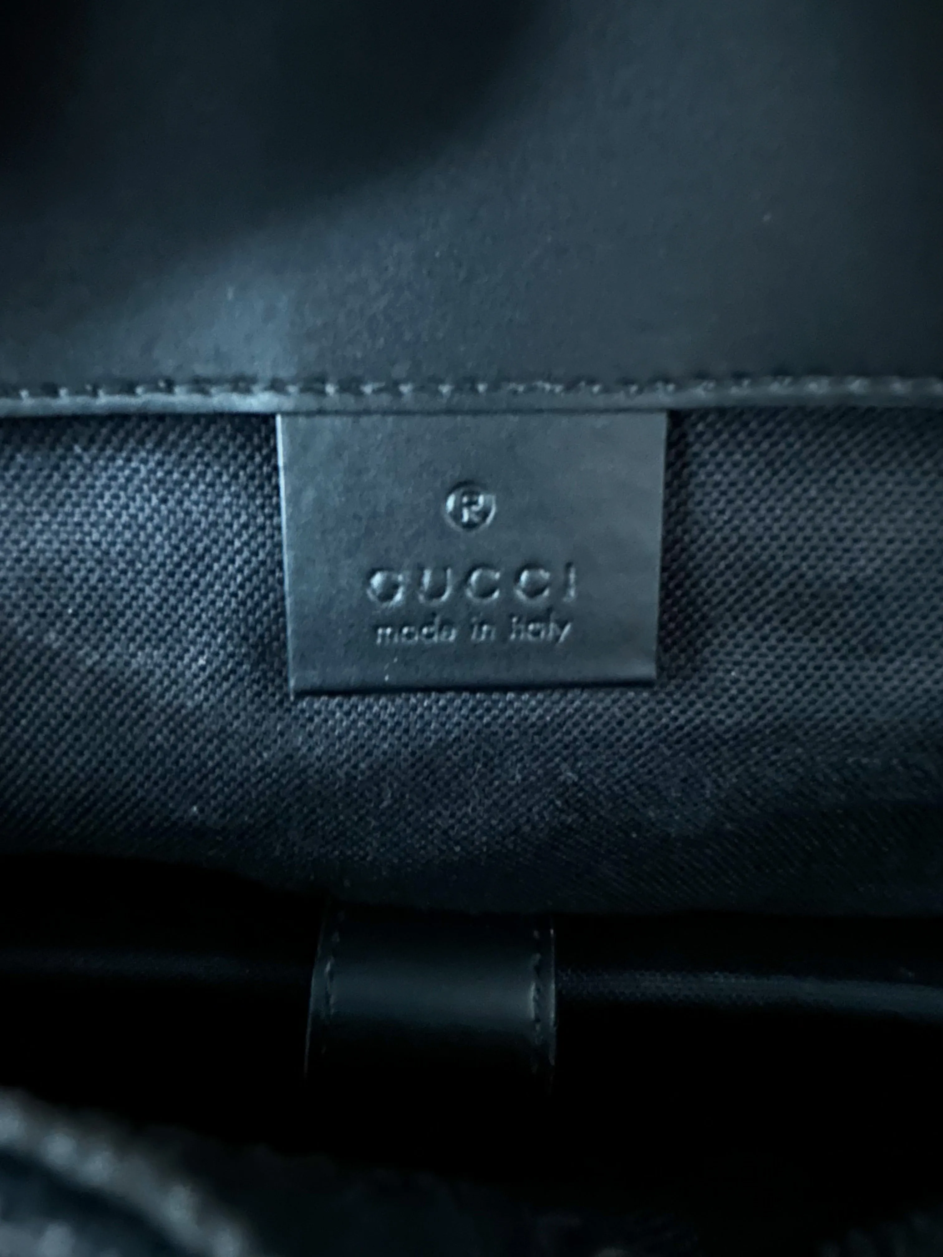 Gucci Black Supreme GG Monogram Backpack