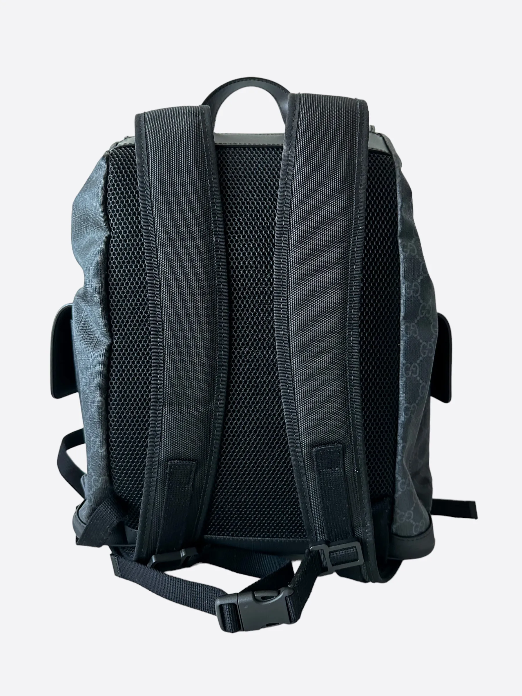 Gucci Black Supreme GG Monogram Backpack