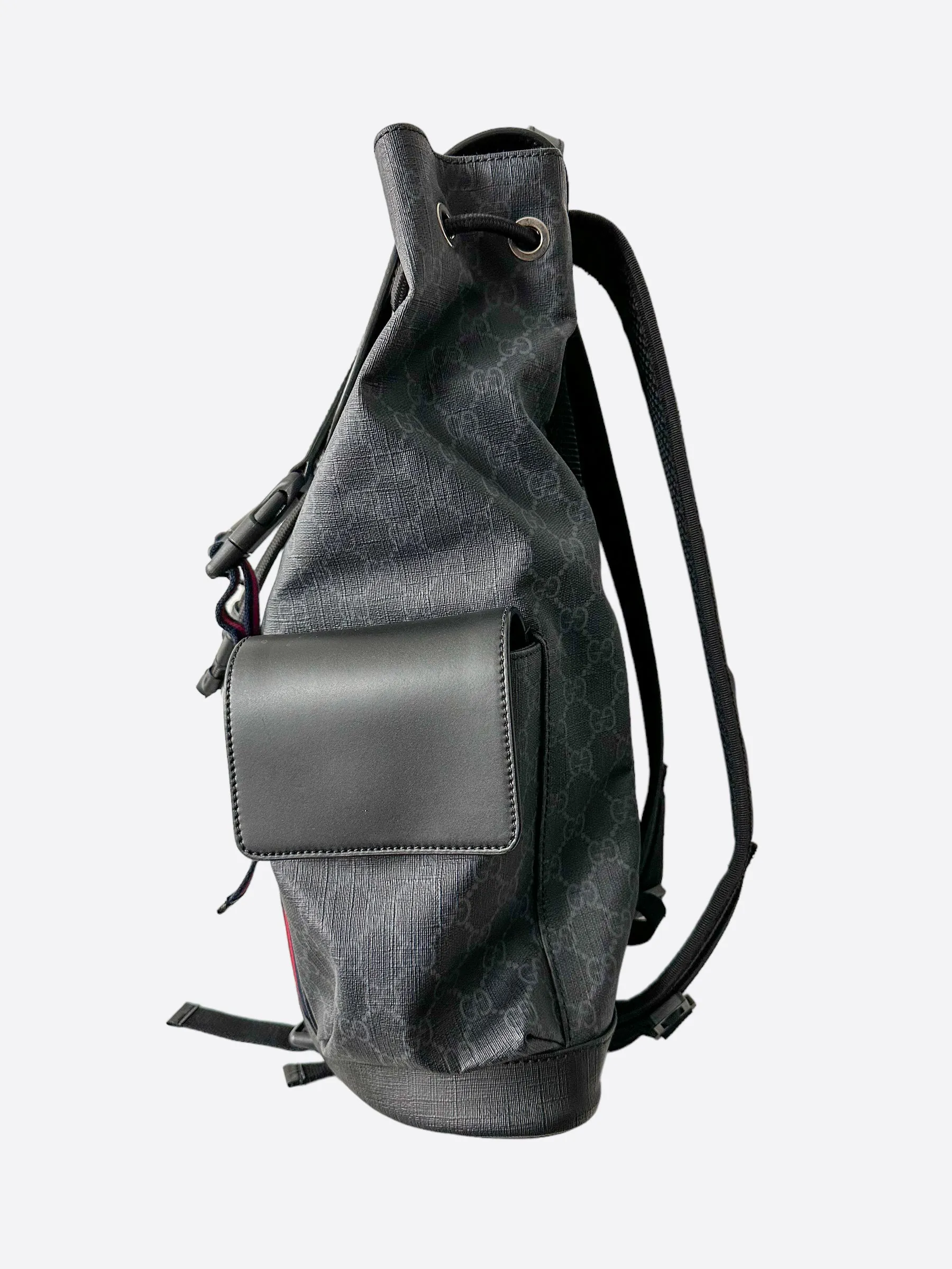 Gucci Black Supreme GG Monogram Backpack