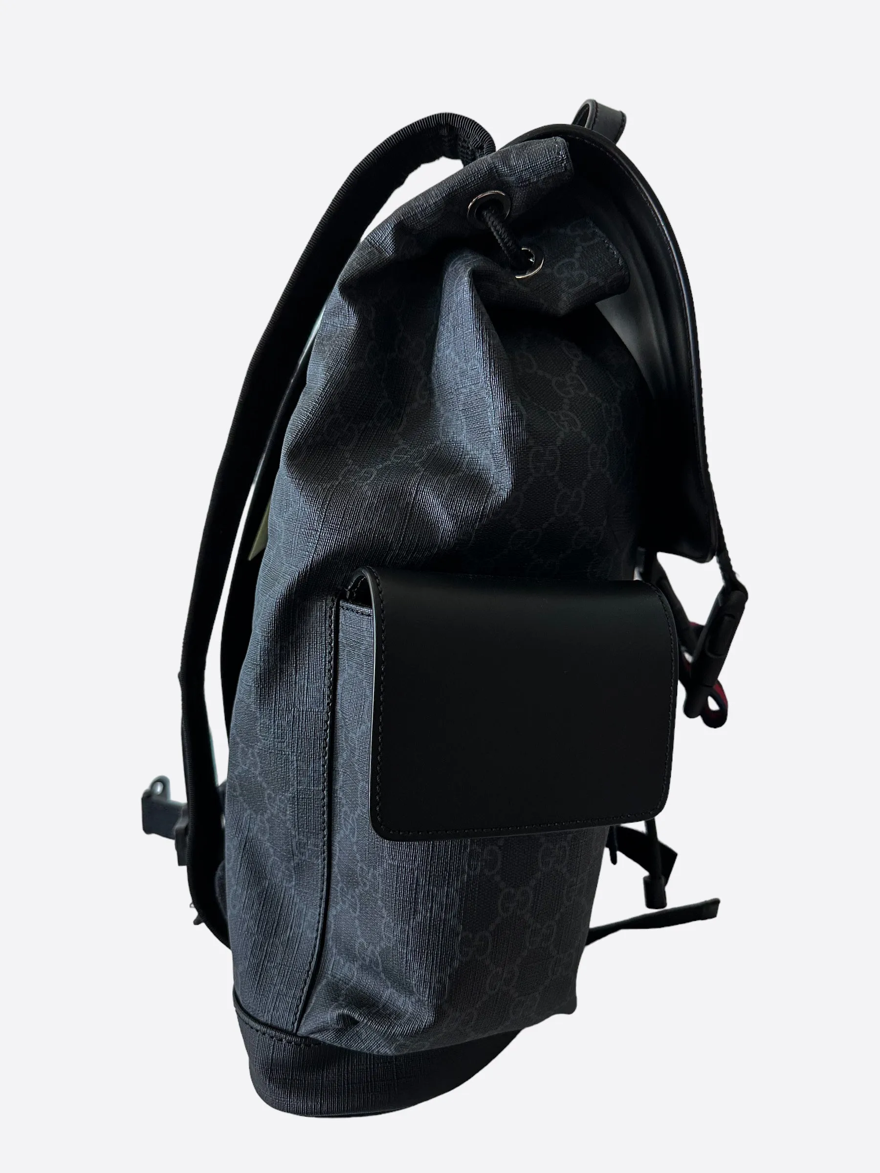 Gucci Black Supreme GG Monogram Backpack