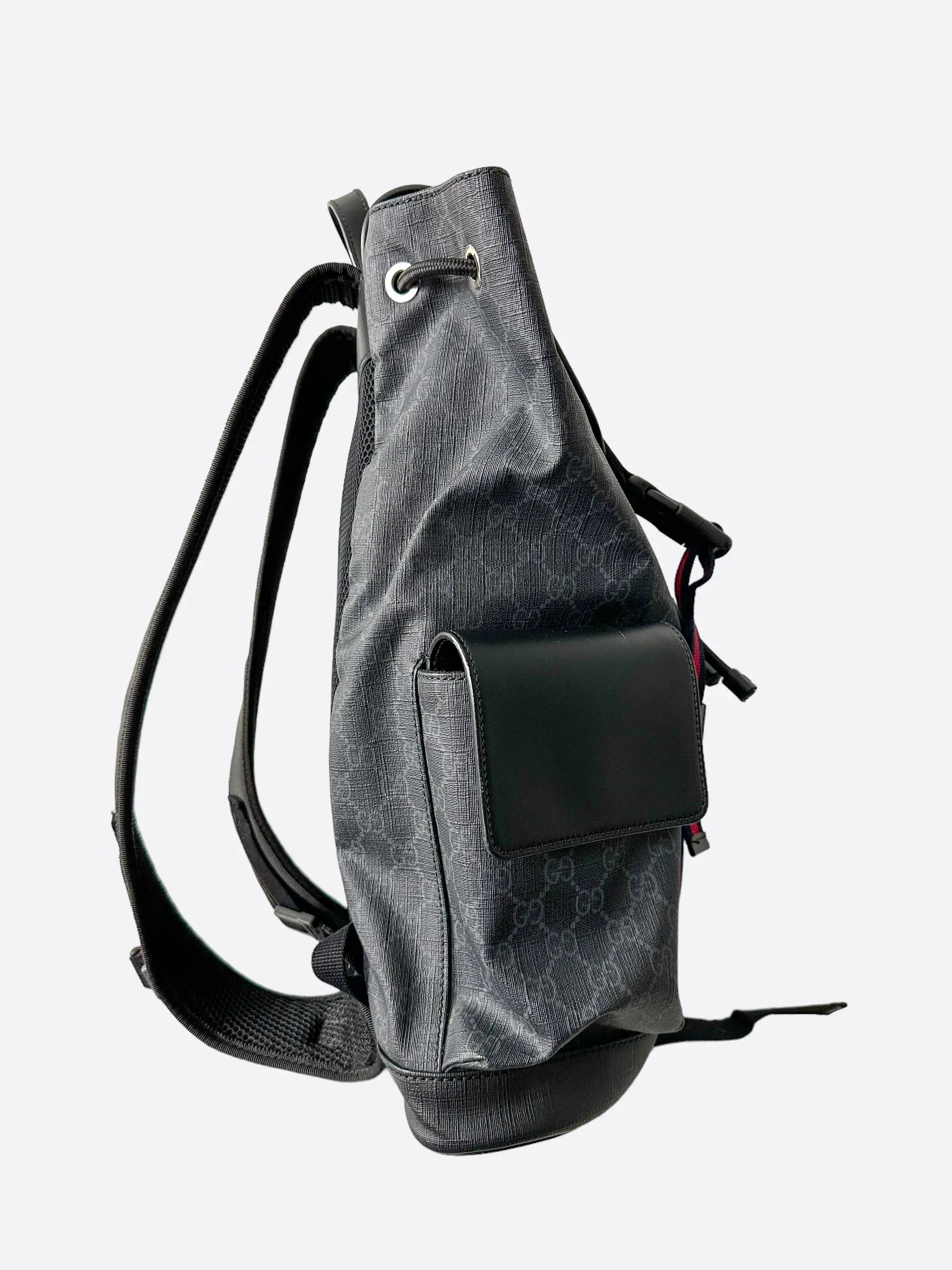 Gucci Black Supreme GG Monogram Backpack