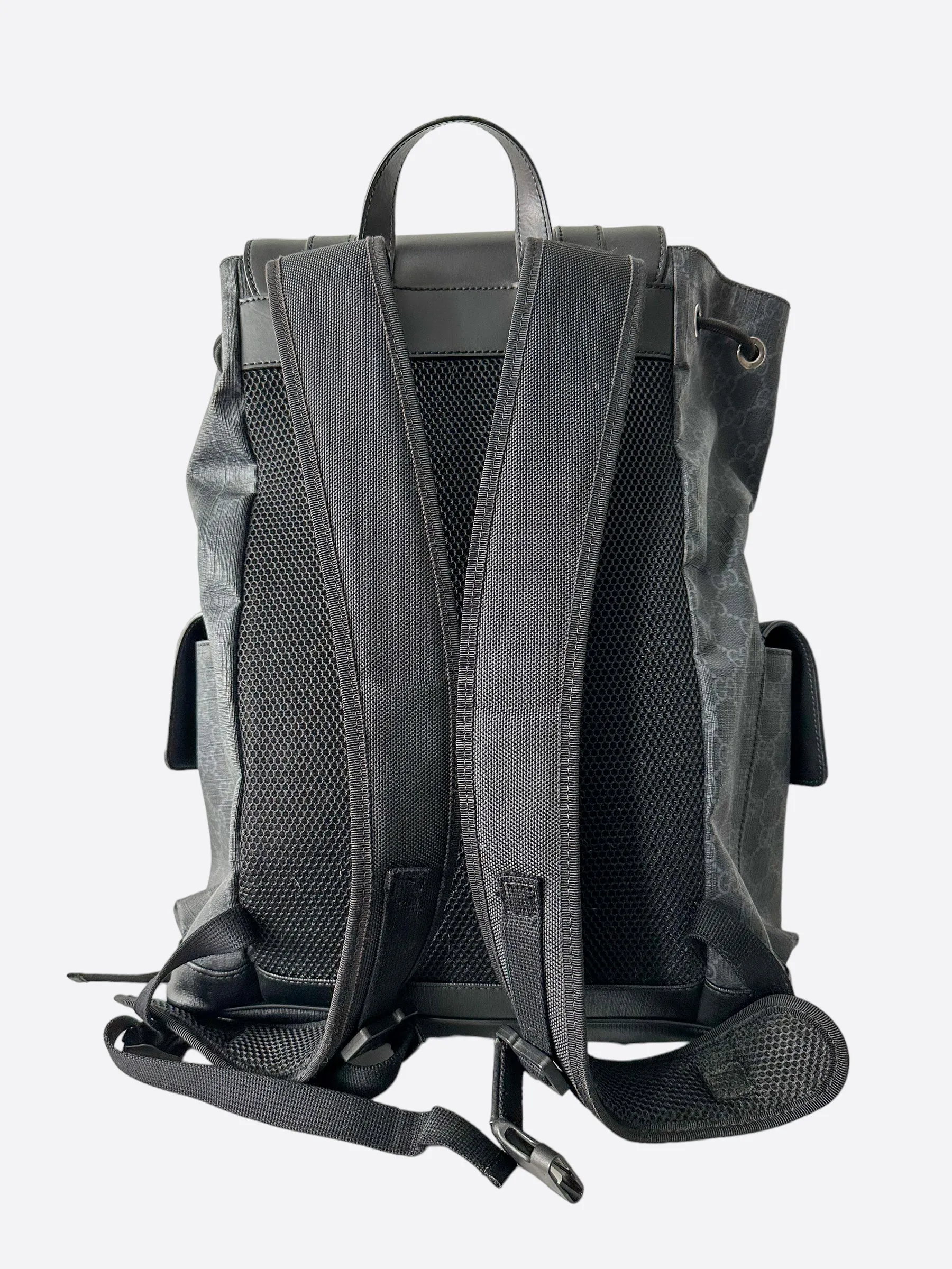 Gucci Black Supreme GG Monogram Backpack
