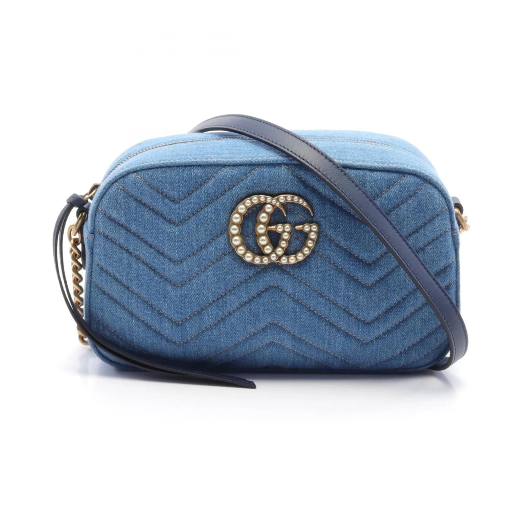 Gucci blue Navy blue Shoulder Bag (Pre-Owned)