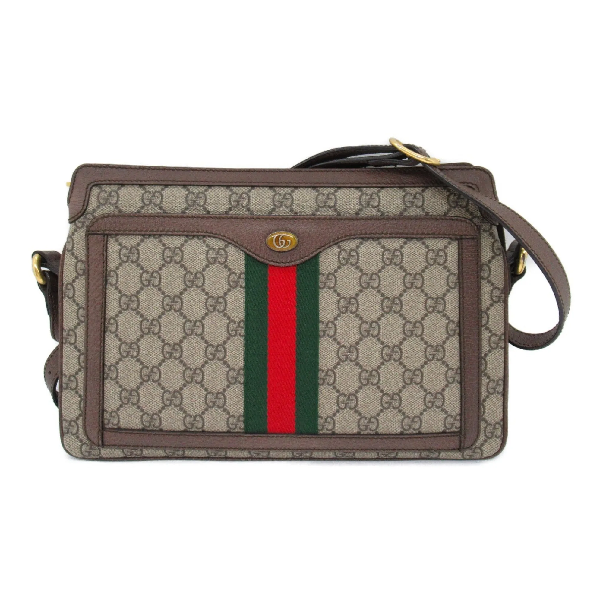 Gucci   Canvas Gg Supreme Shoulder Bag (Pre-Owned)
