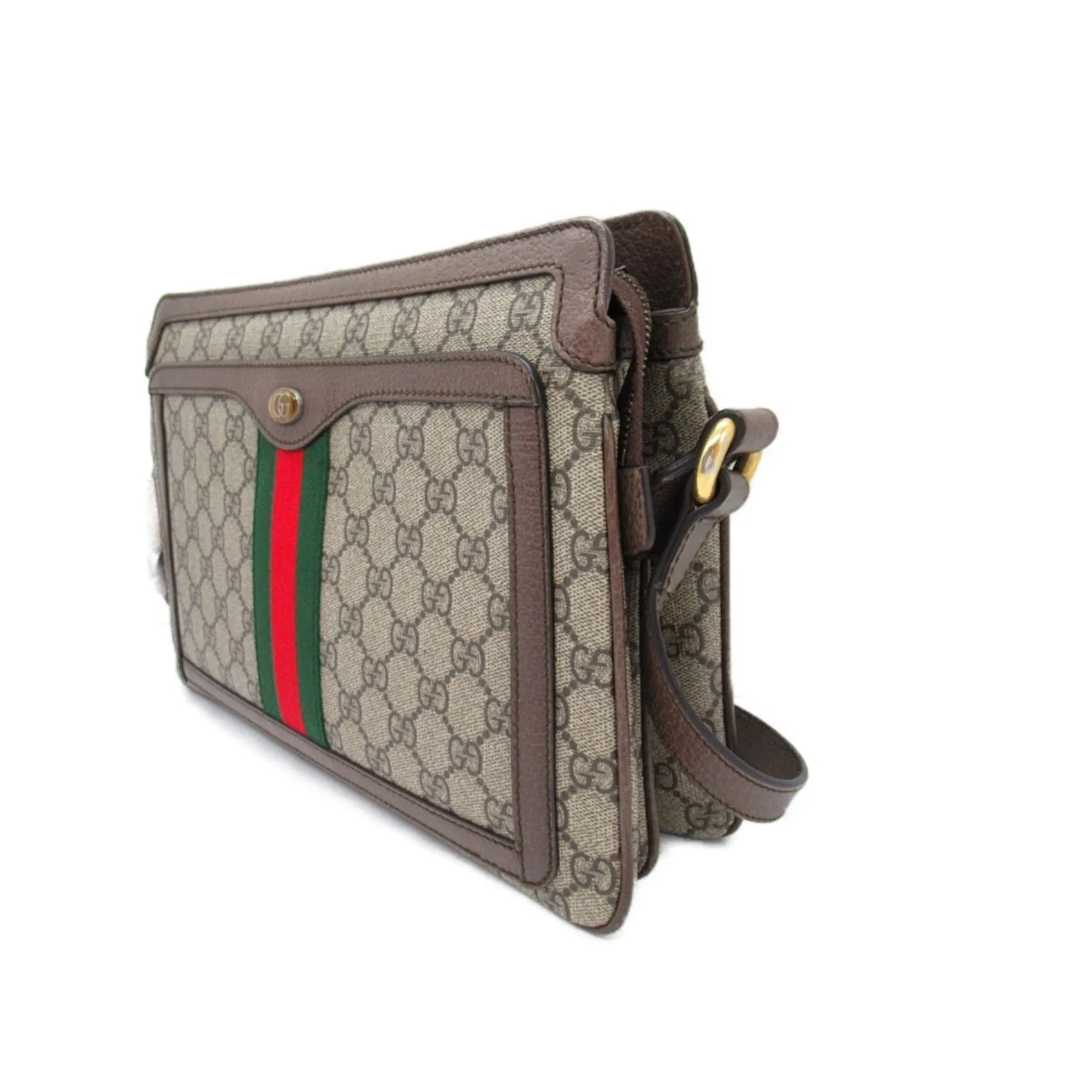 Gucci   Canvas Gg Supreme Shoulder Bag (Pre-Owned)
