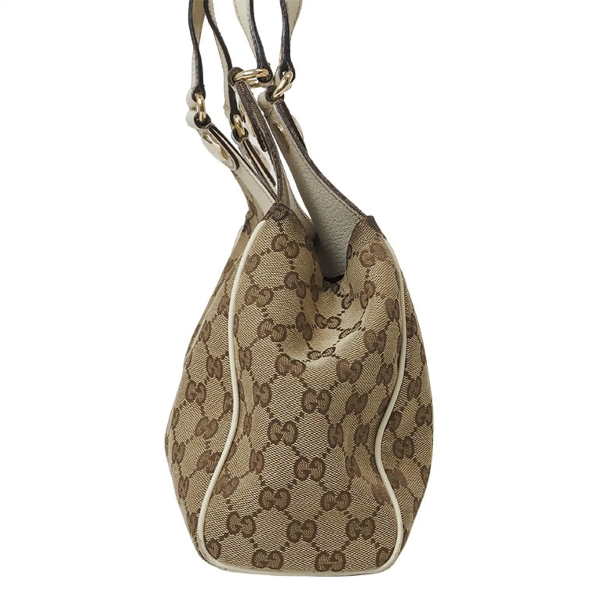 Gucci   Canvas Leather Shoulder Bag Tote Bag (Pre-Owned)