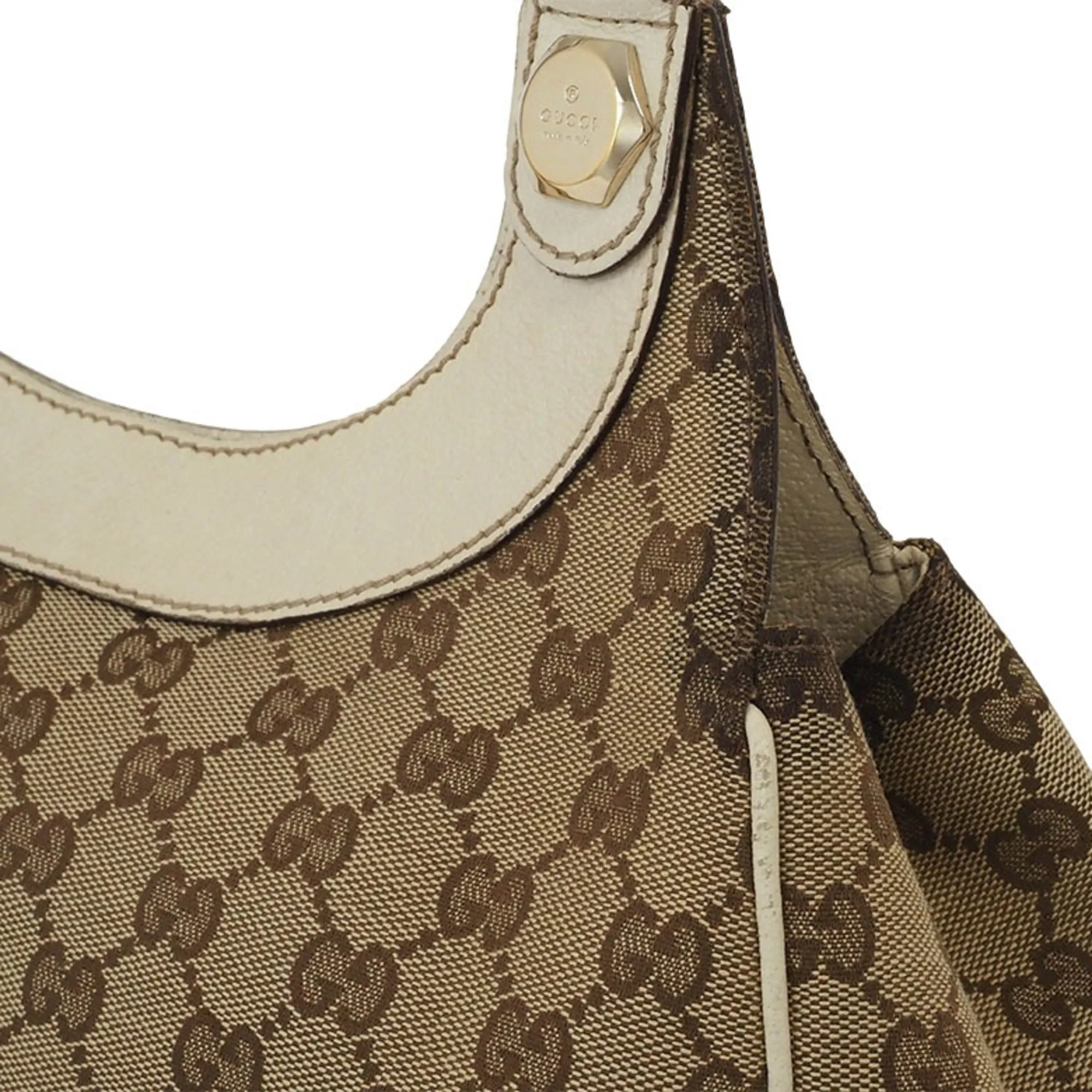 Gucci   Canvas Leather Shoulder Bag Tote Bag (Pre-Owned)