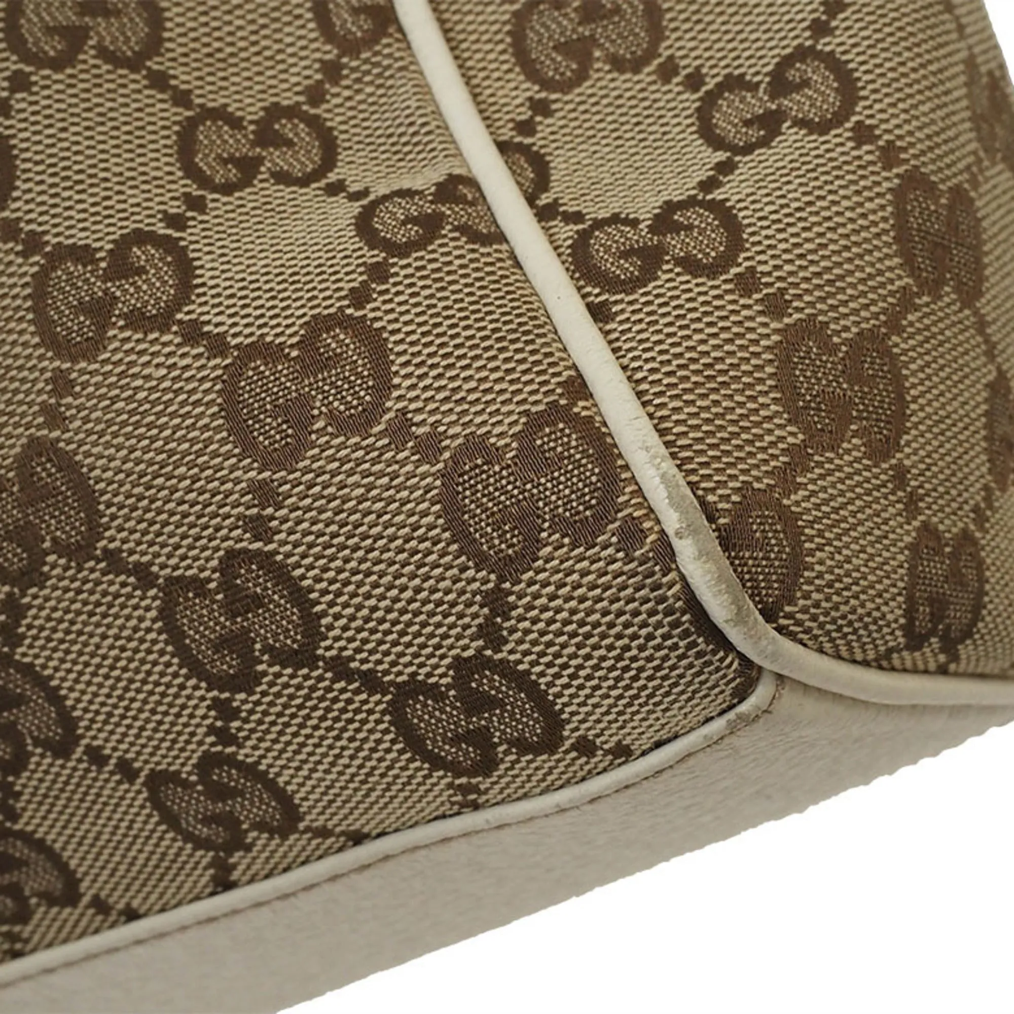 Gucci   Canvas Leather Shoulder Bag Tote Bag (Pre-Owned)