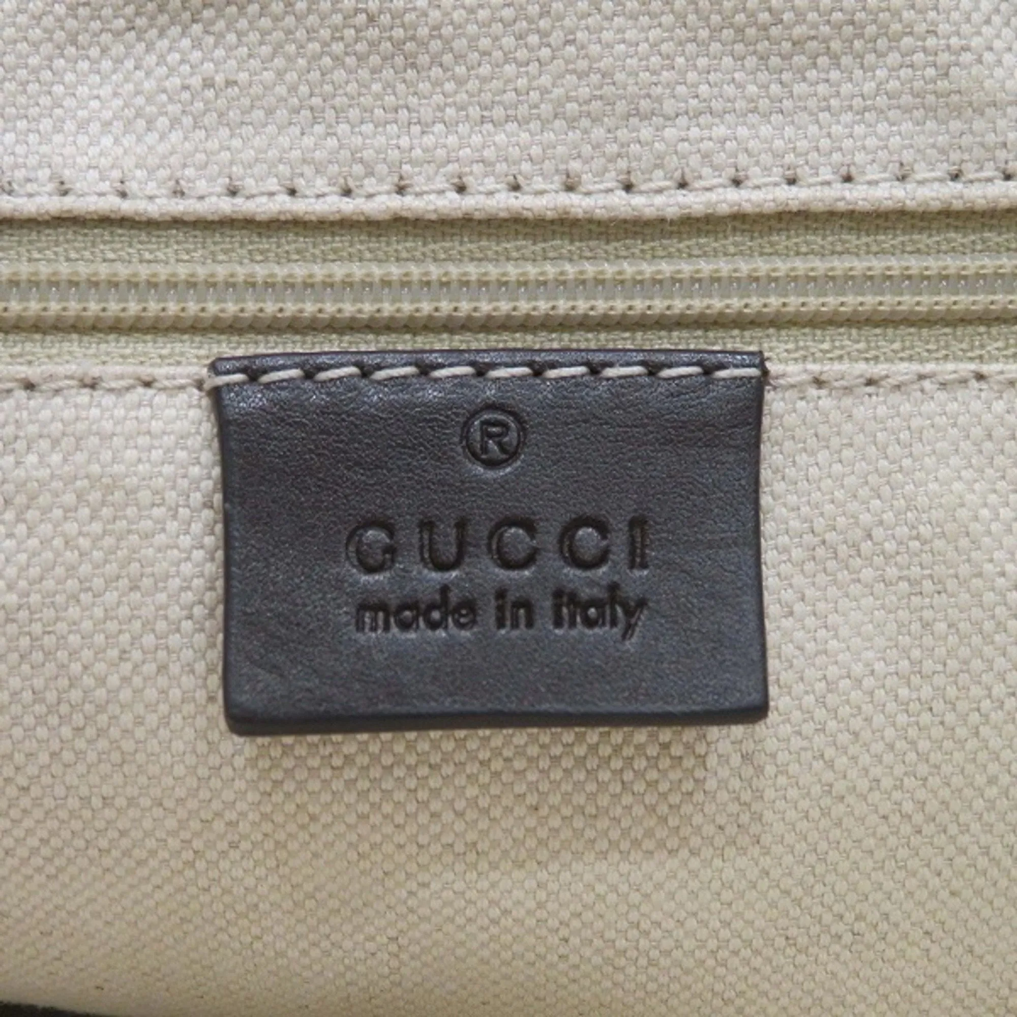 Gucci    Canvas Leather Shoulder Bag Tote Bag (Pre-Owned)