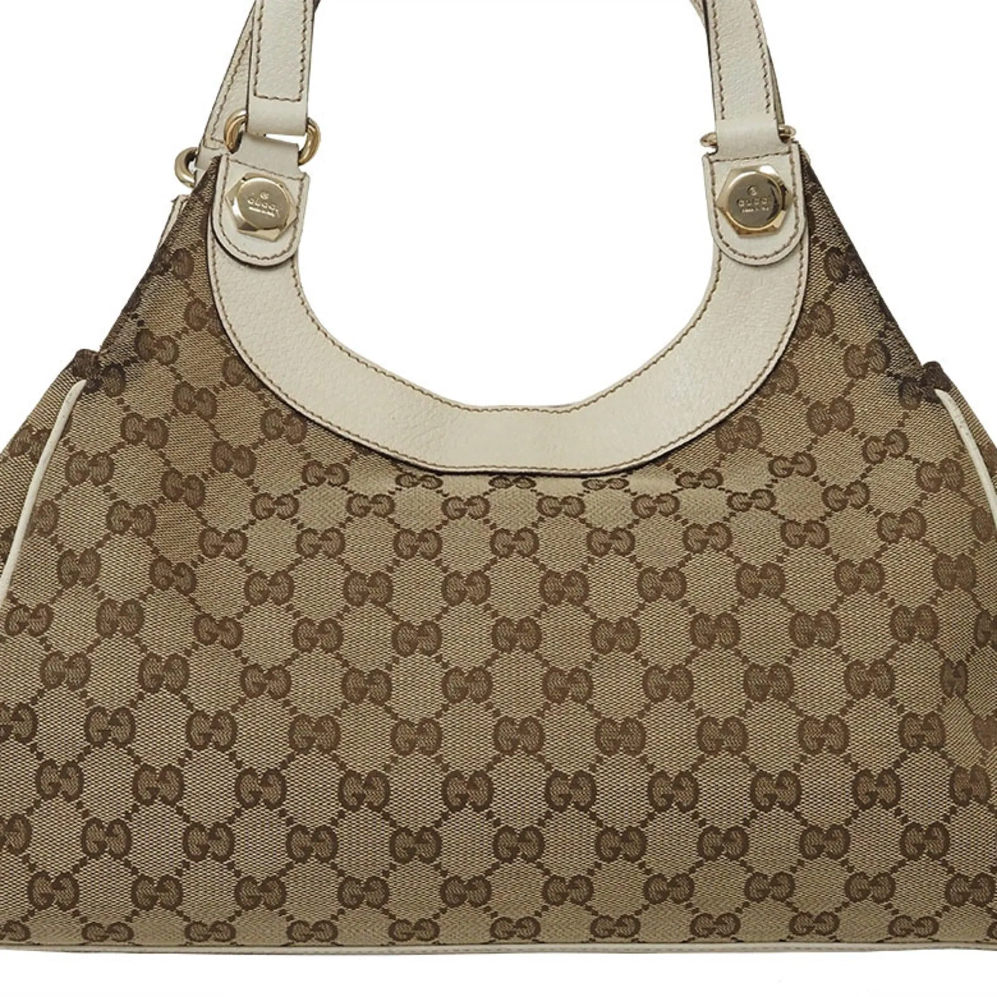 Gucci   Canvas Leather Shoulder Bag Tote Bag (Pre-Owned)
