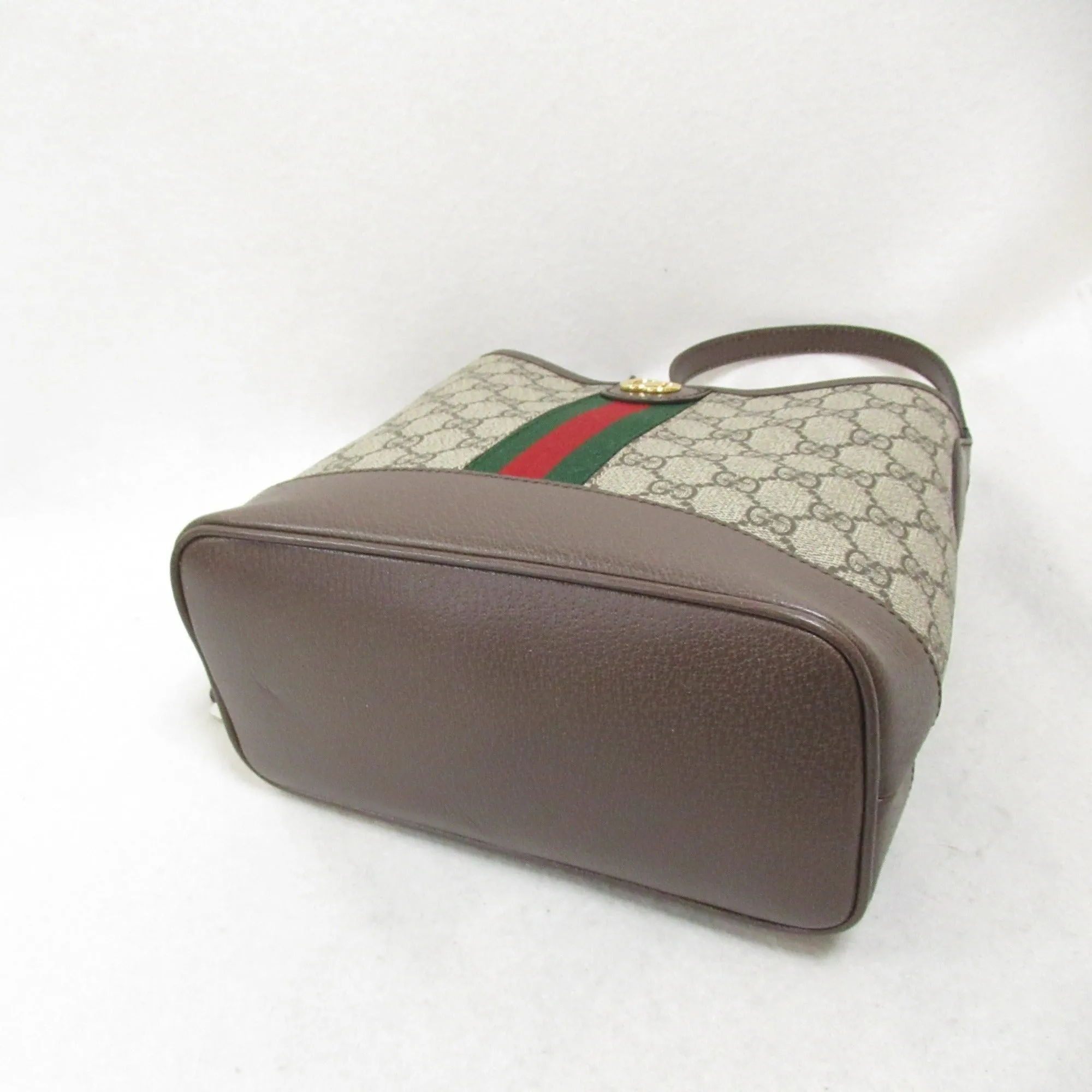Gucci   Coated Canvas Shoulder Bag (Pre-Owned)