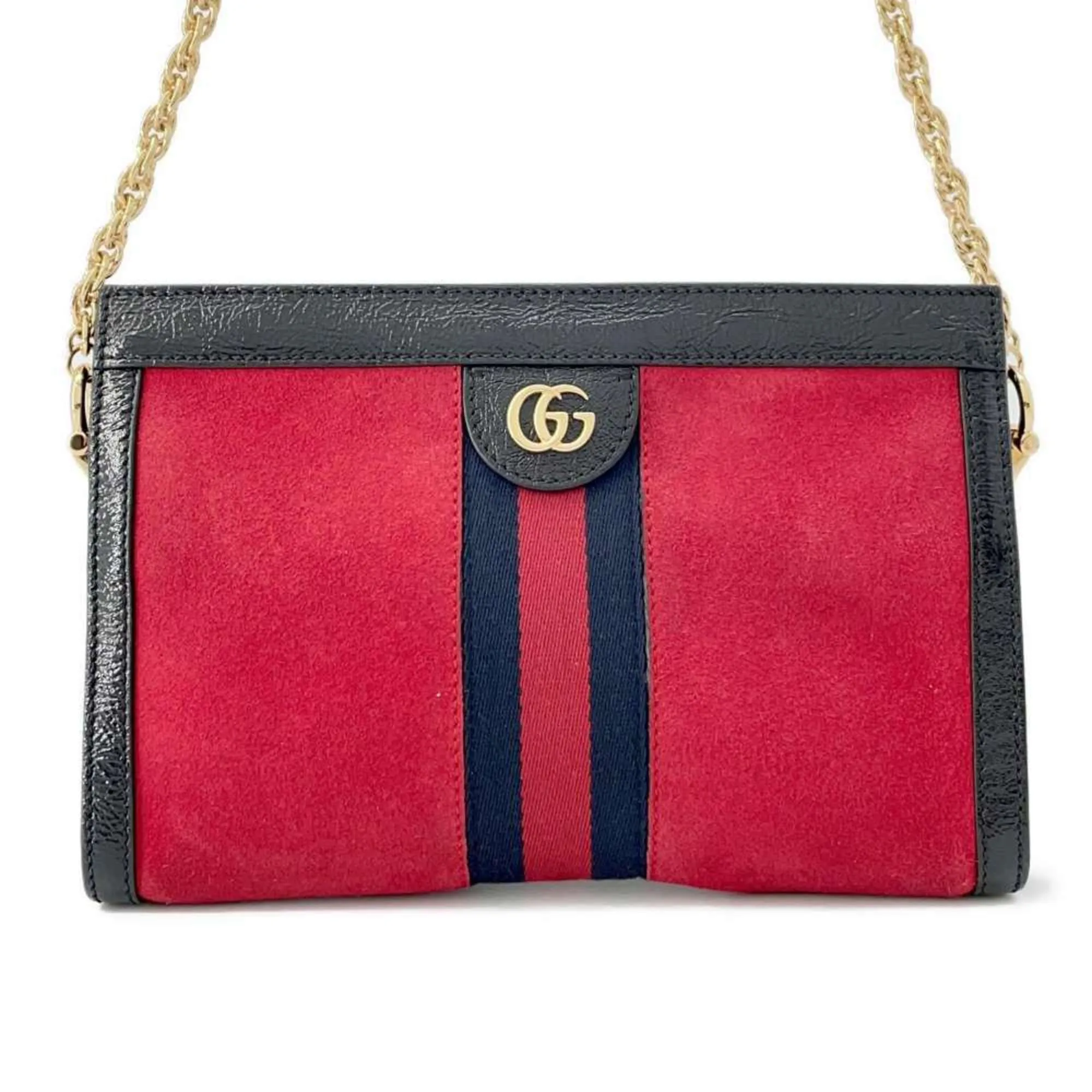 Gucci   Color Suede Pvc Shoulder Bag (Pre-Owned)