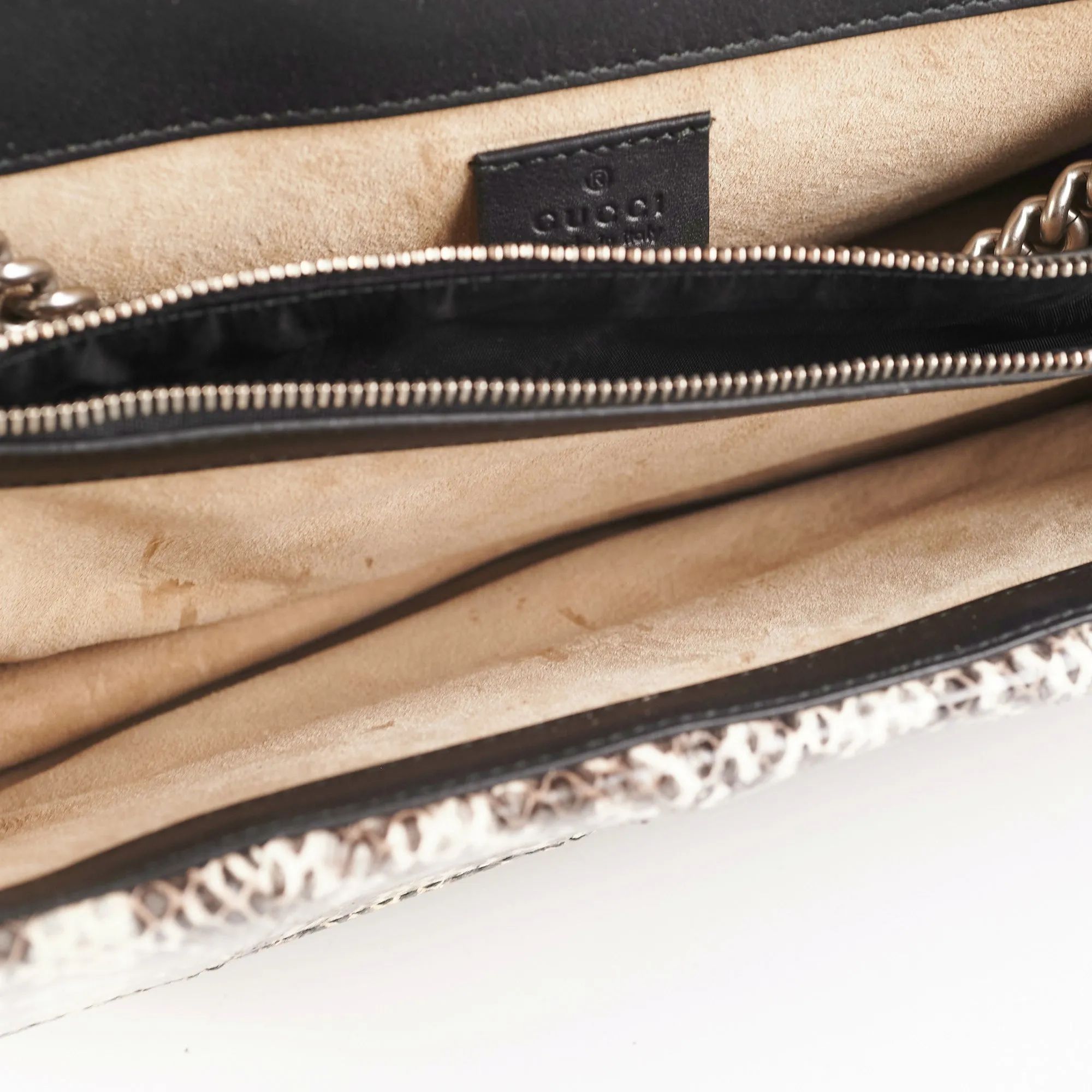 Gucci Dionysus Small Monogram Python with Embellished Elephant Patches