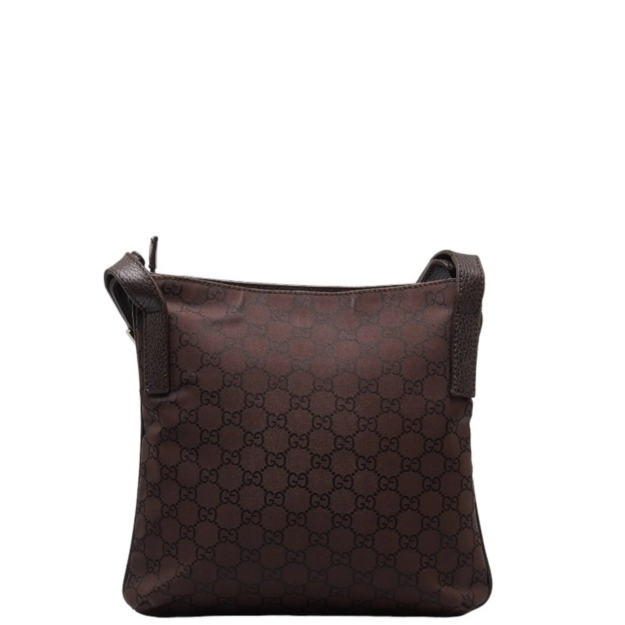 Gucci Gg Canvas  Gg Canvas Leather Shoulder Bag (Pre-Owned)