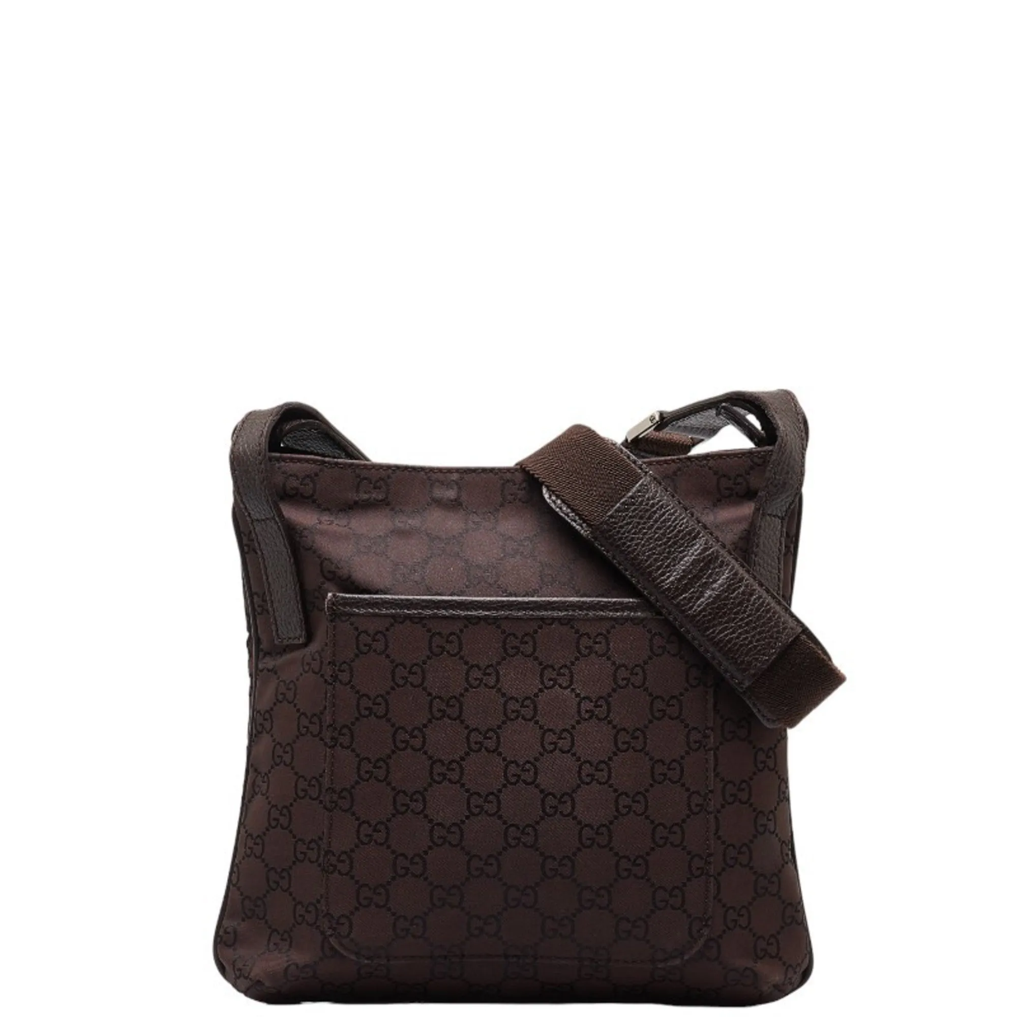 Gucci Gg Canvas  Gg Canvas Leather Shoulder Bag (Pre-Owned)