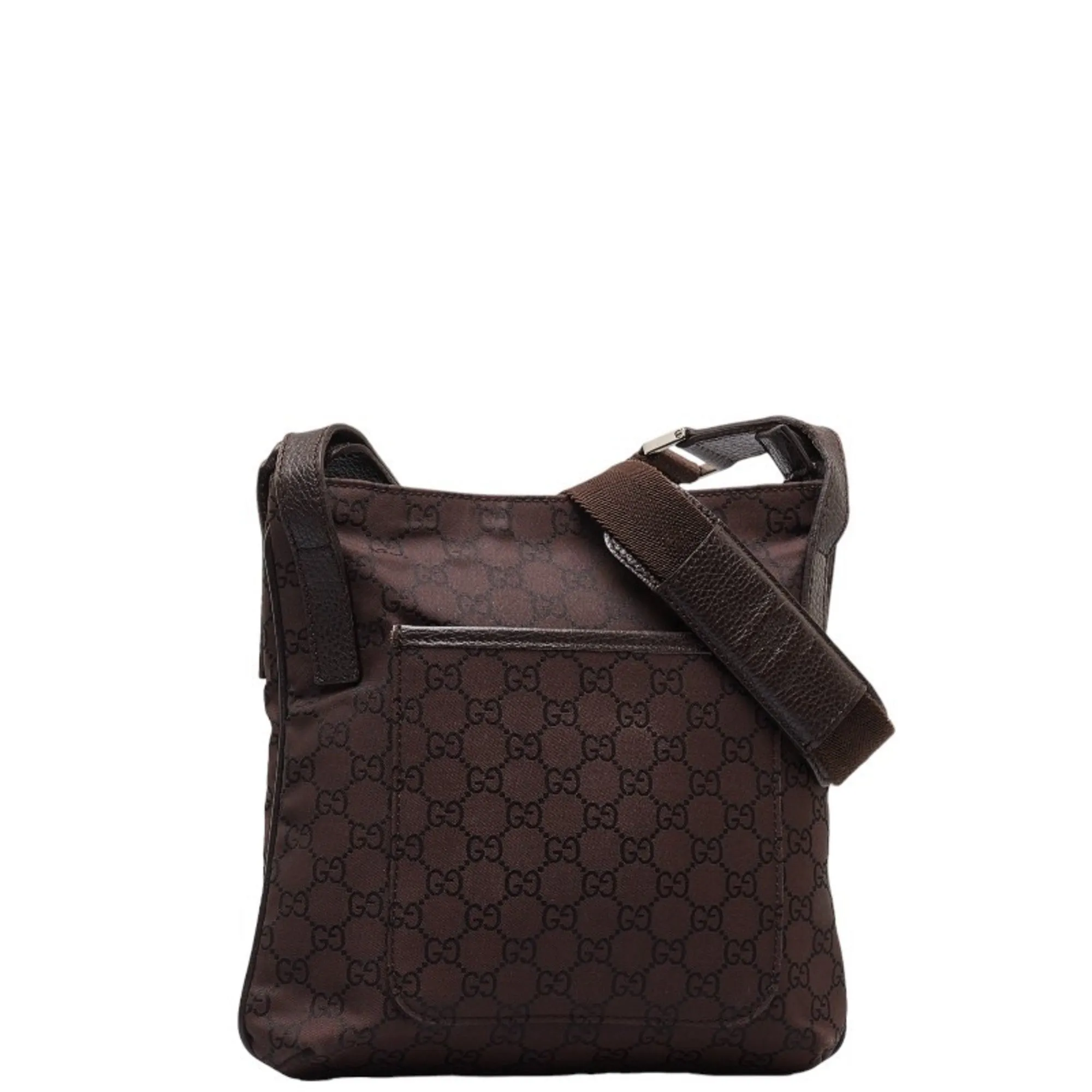Gucci Gg Canvas  Gg Canvas Leather Shoulder Bag (Pre-Owned)