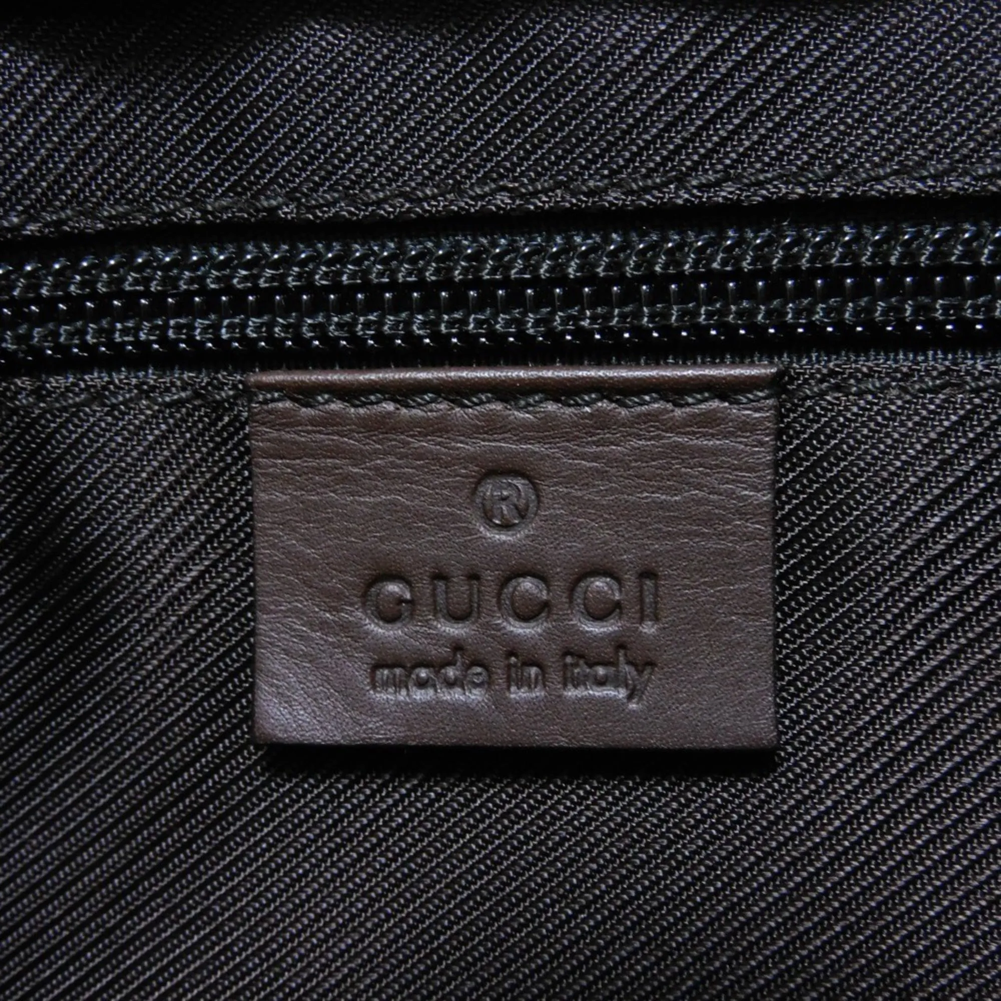 Gucci Gg Canvas  Gg Canvas Leather Shoulder Bag Tote Bag (Pre-Owned)