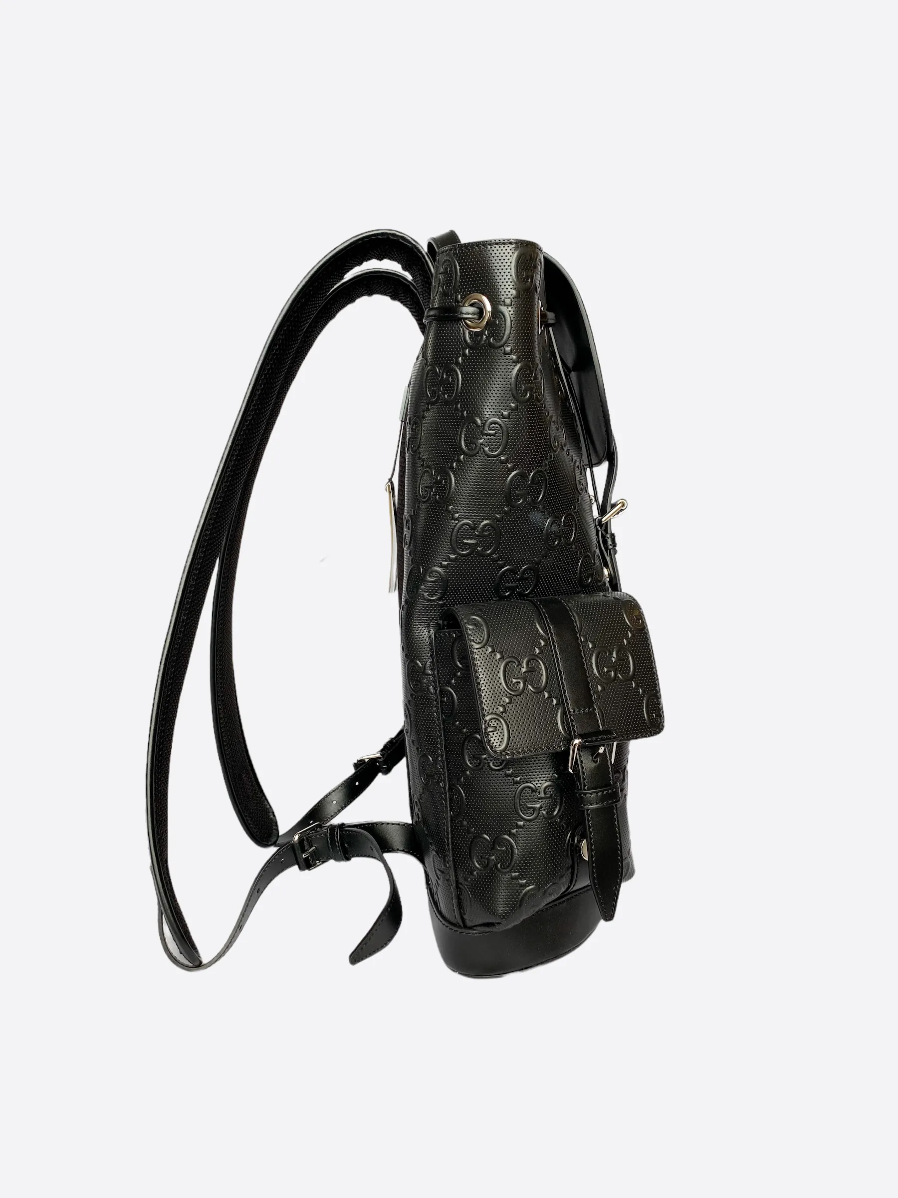 Gucci GG Embossed Leather Backpack
