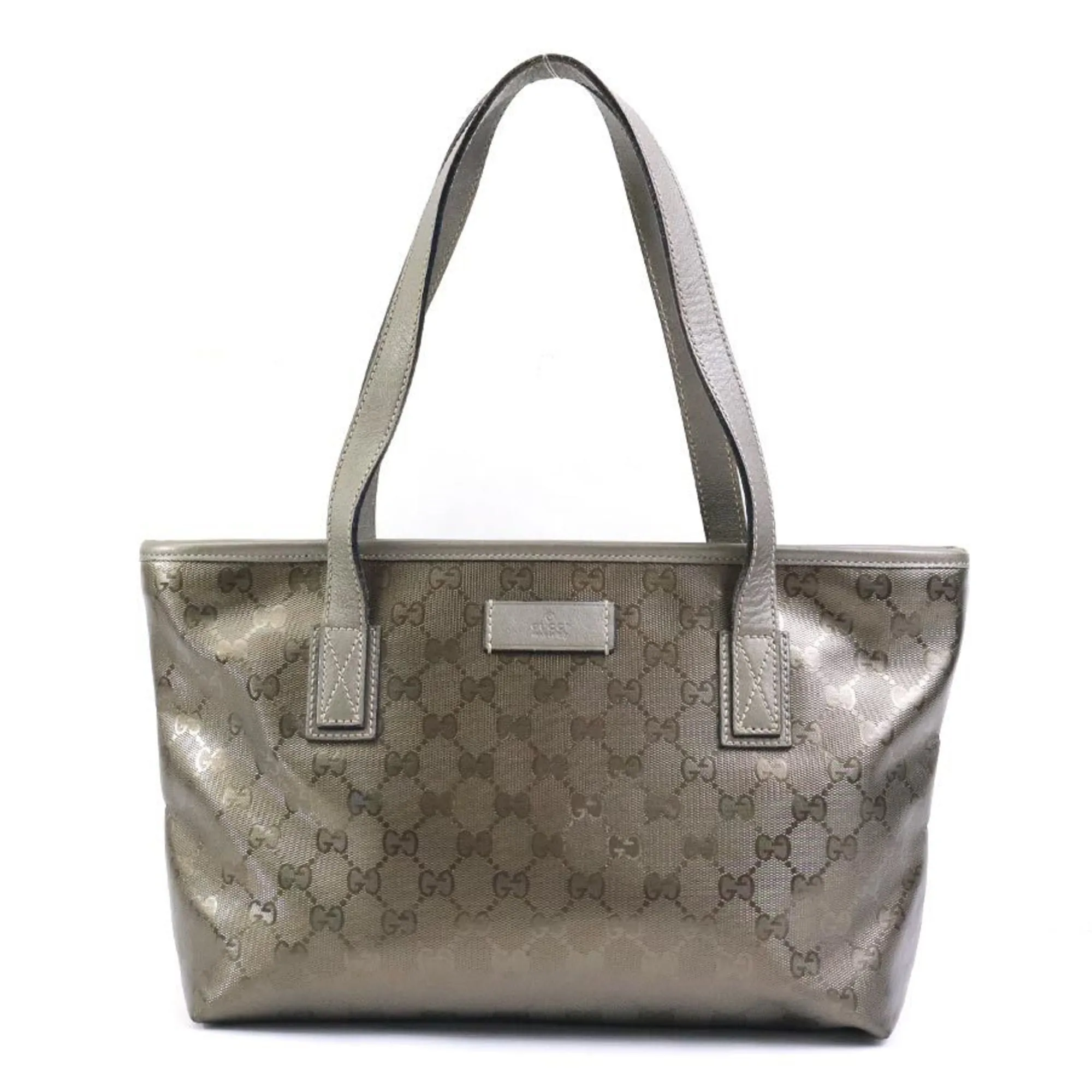 Gucci Gg Imprim?? Pvc Leather Shoulder Bag Tote Bag (Pre-Owned)