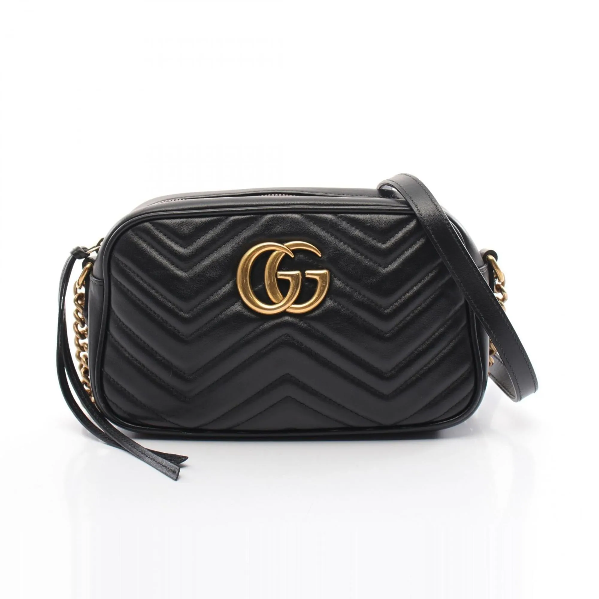 Gucci Gg Marmont  Leather Shoulder Bag (Pre-Owned)