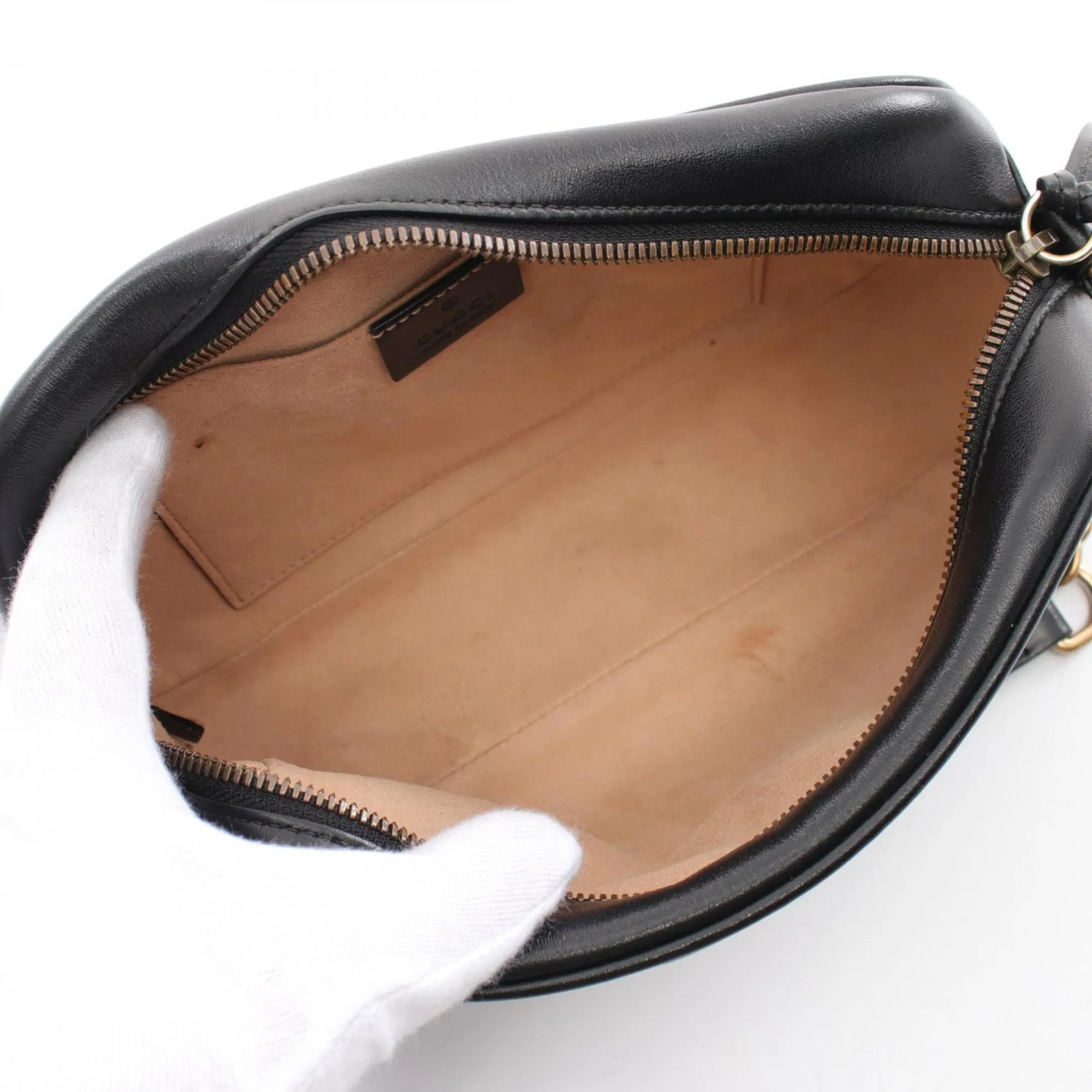 Gucci Gg Marmont  Leather Shoulder Bag (Pre-Owned)