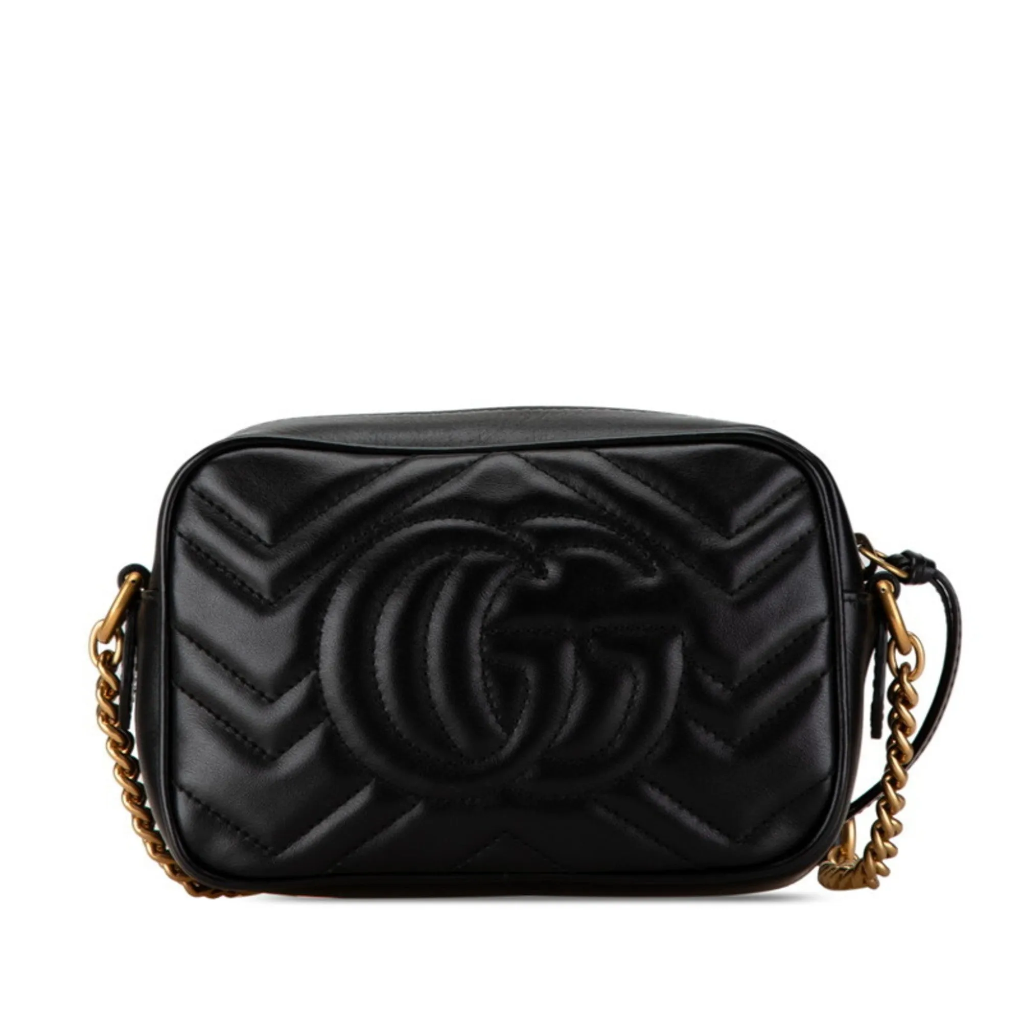Gucci Gg Marmont  Leather Shoulder Bag (Pre-Owned)