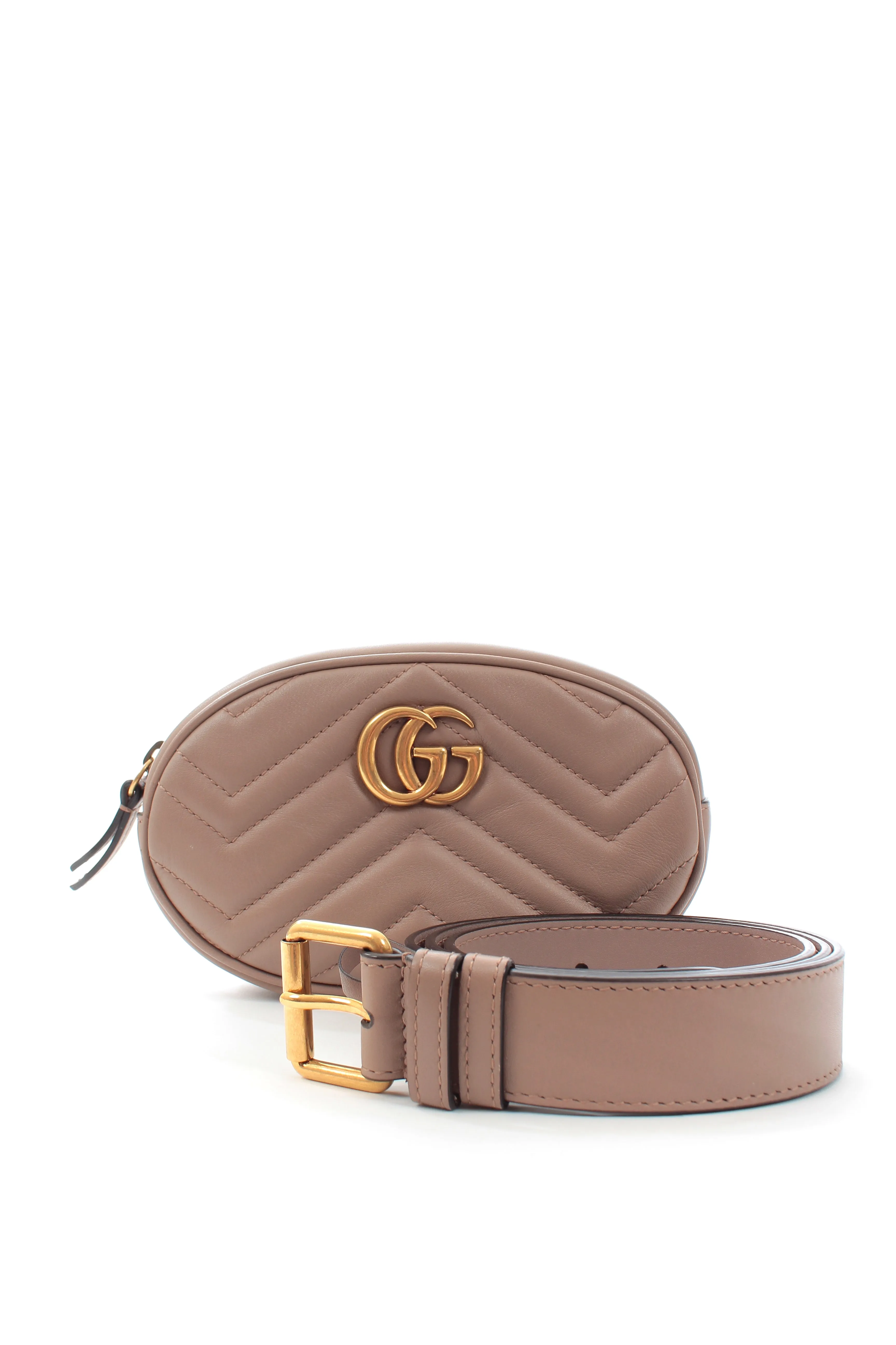 Gucci GG Marmont Matelass?? Leather Belt Bag
