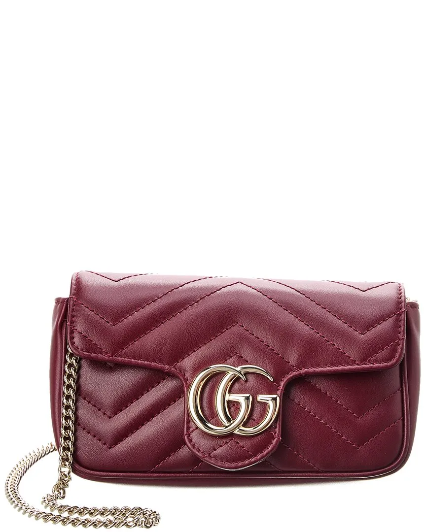 Gucci GG Marmont Super Mini Matelasse Leather Shoulder Bag