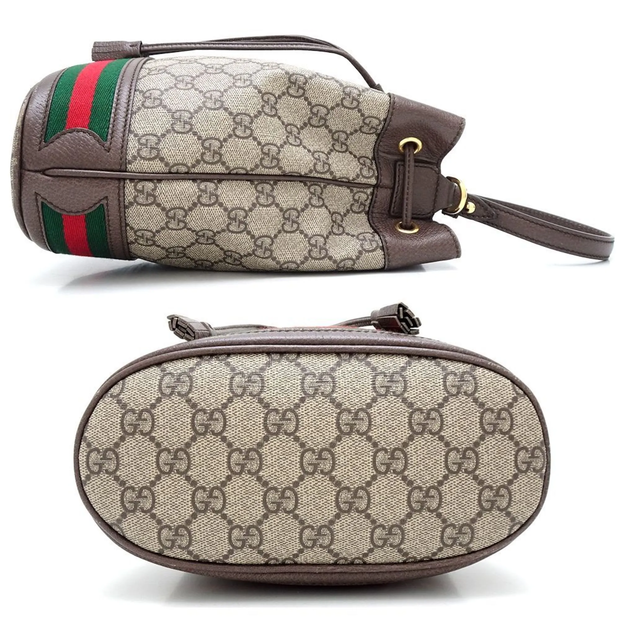 Gucci   Gg Supreme Leather Handbag Shoulder Bag (Pre-Owned)