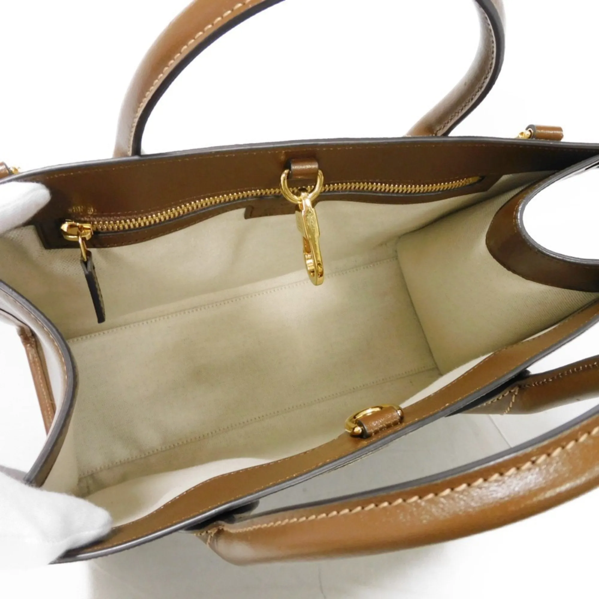 Gucci  Gg Supreme Leather Handbag Shoulder Bag Tote Bag (Pre-Owned)